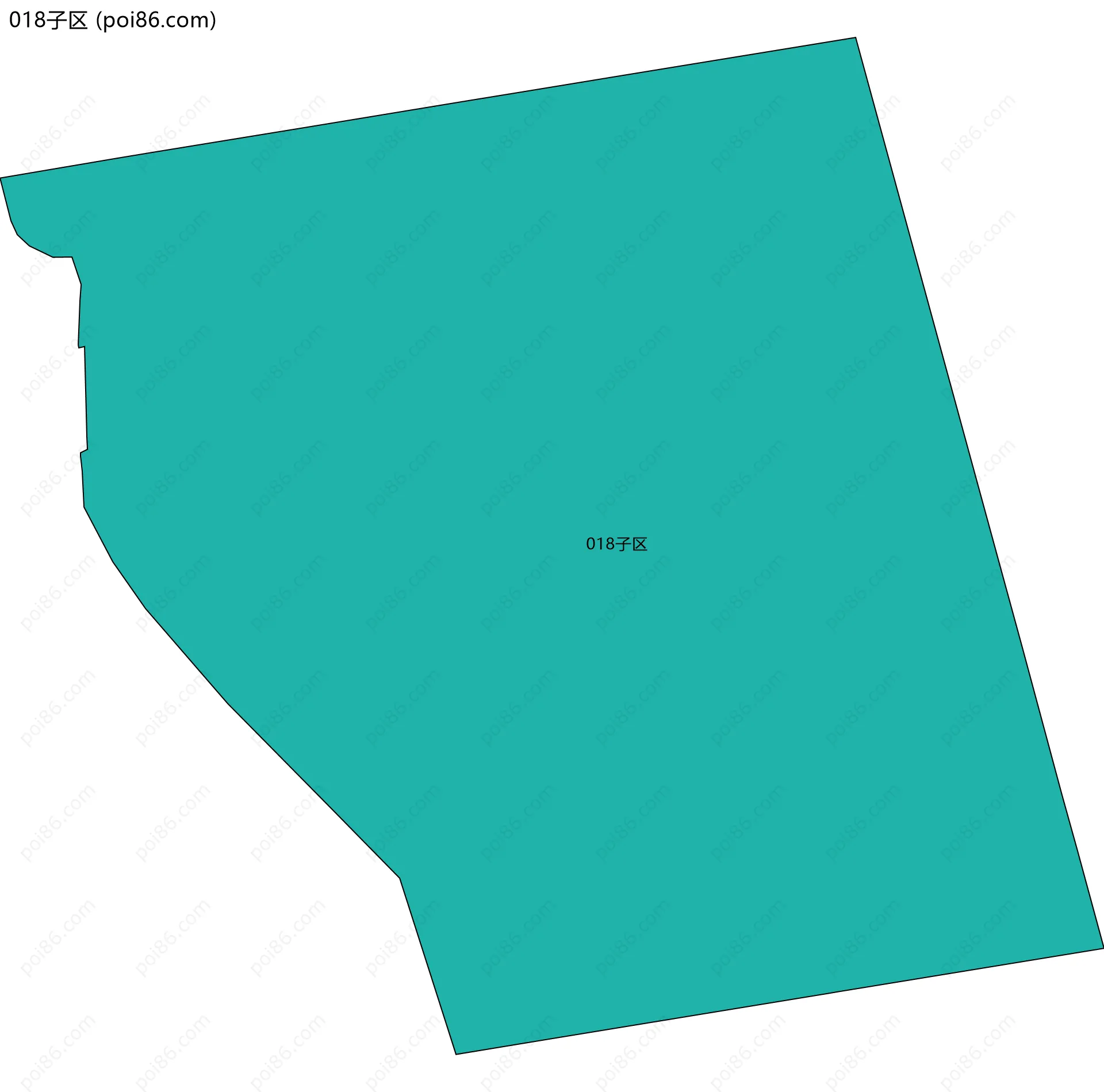 018子区边界地图