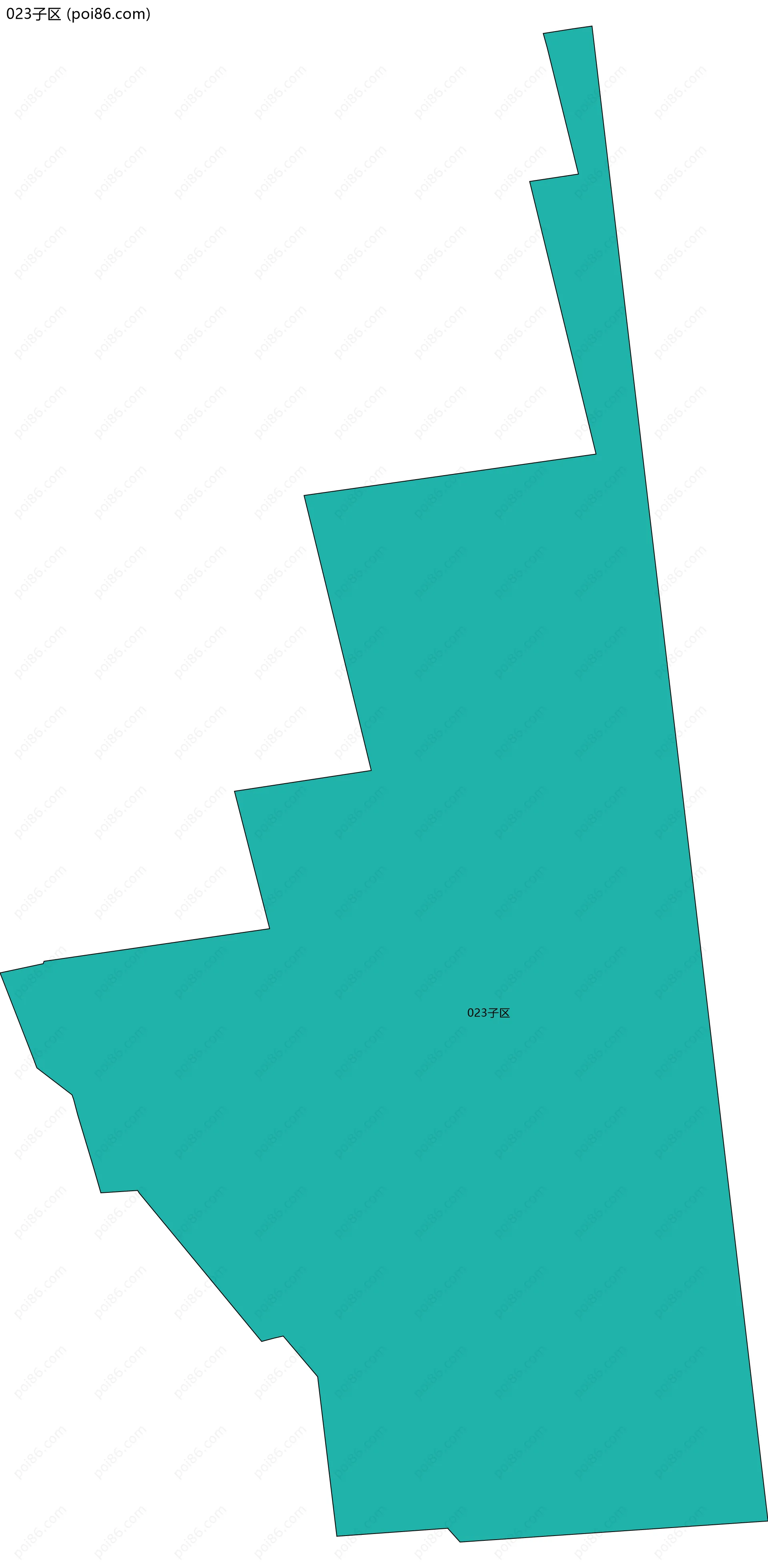 023子区边界地图