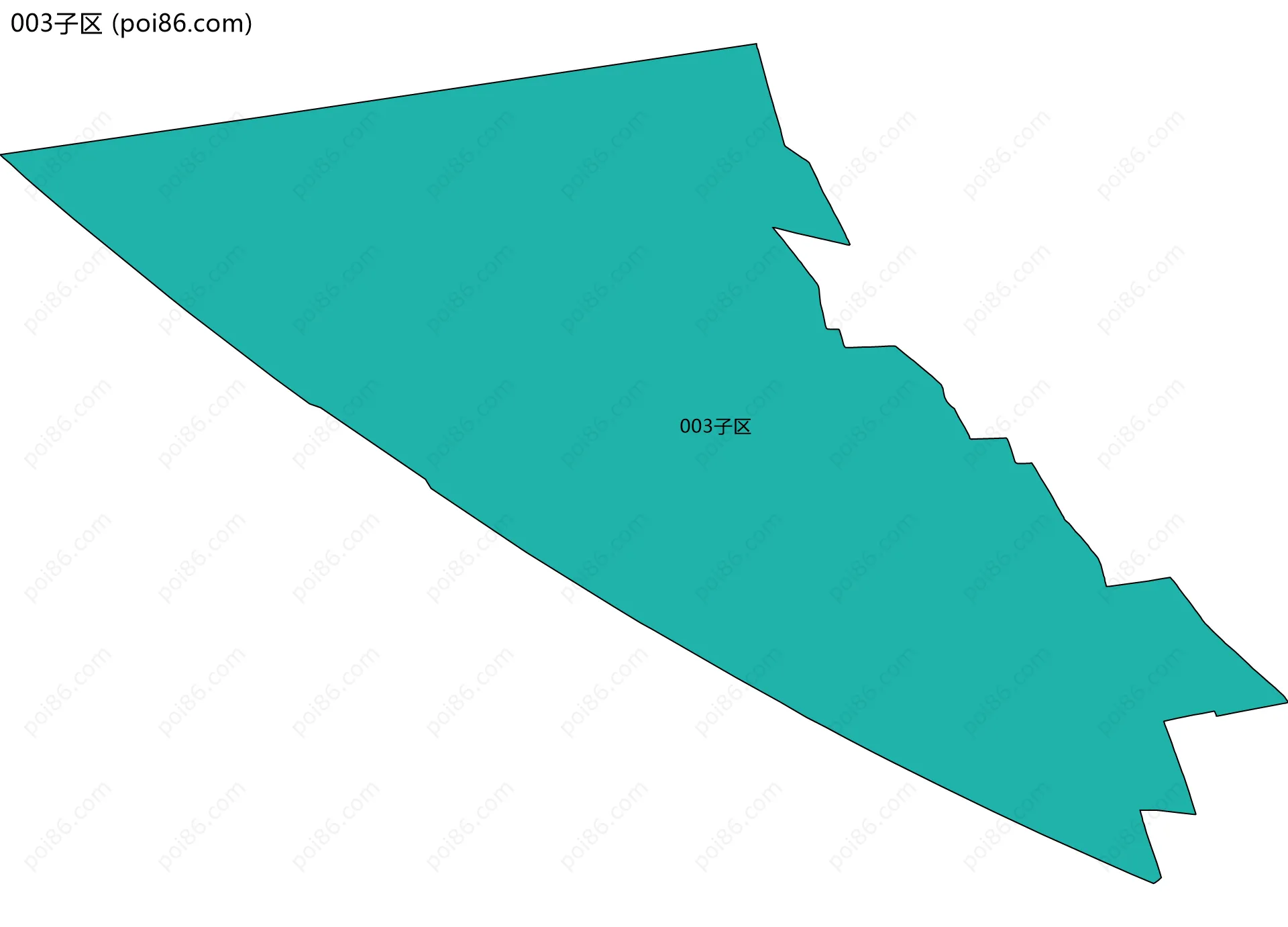 003子区边界地图