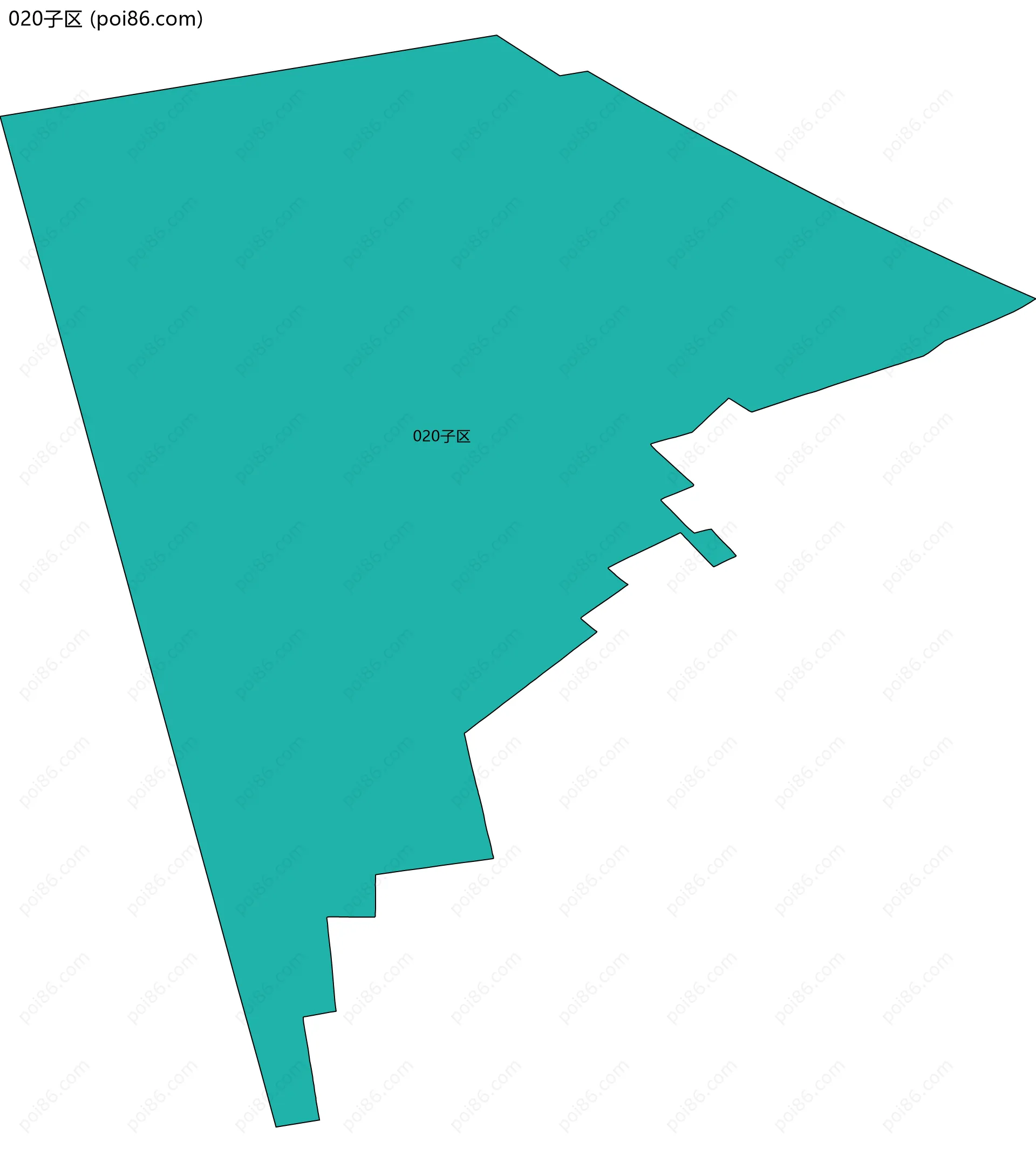 020子区边界地图