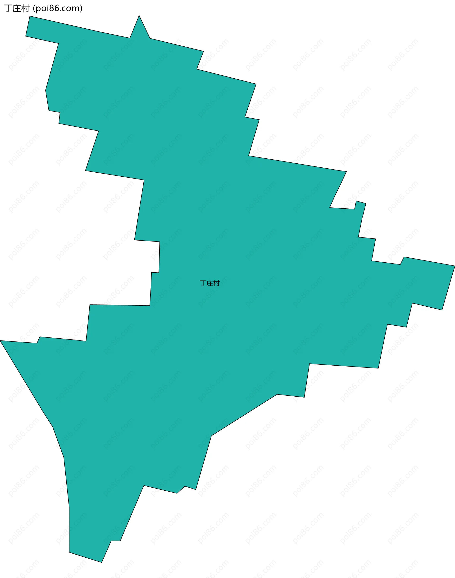 丁庄村边界地图