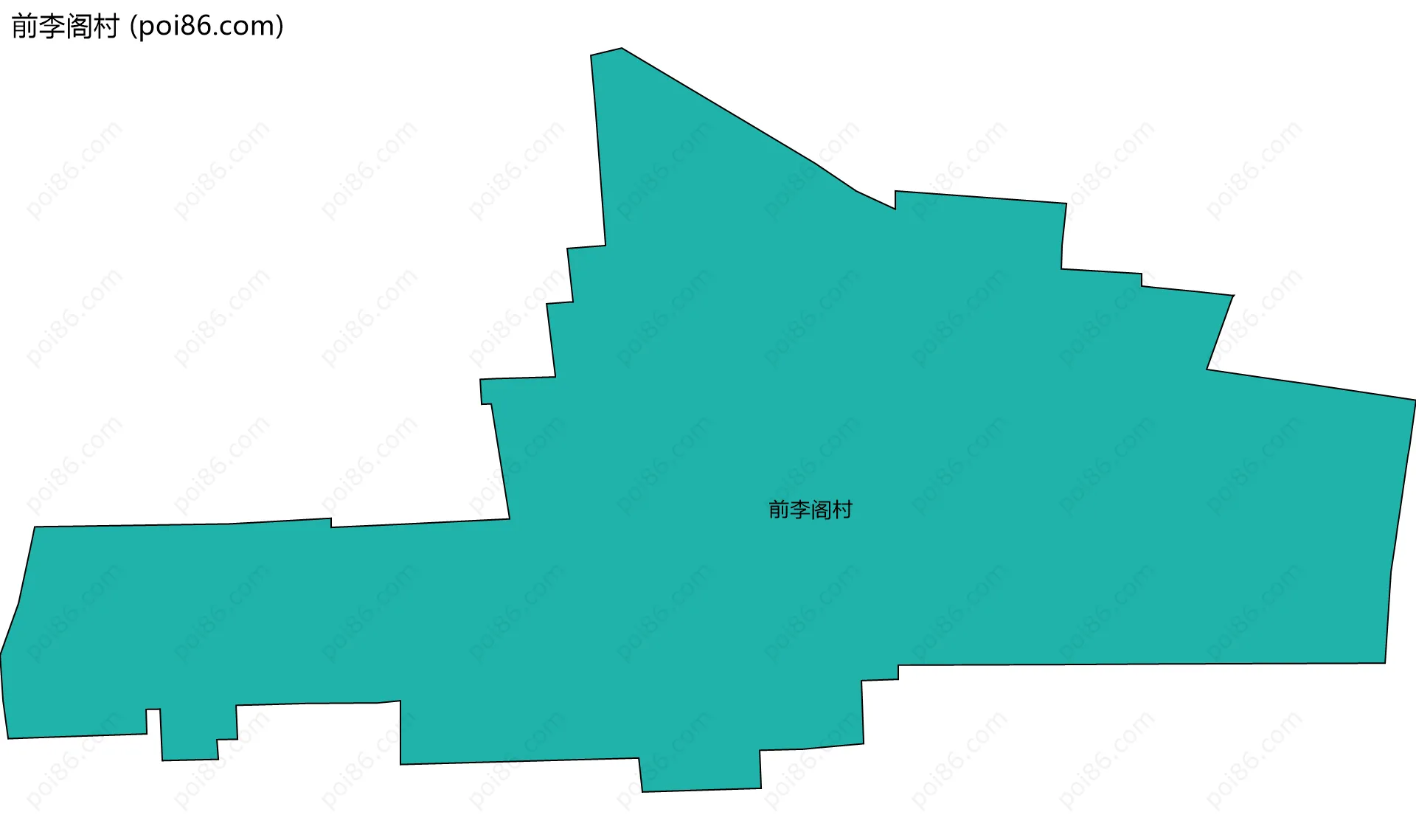 前李阁村边界地图