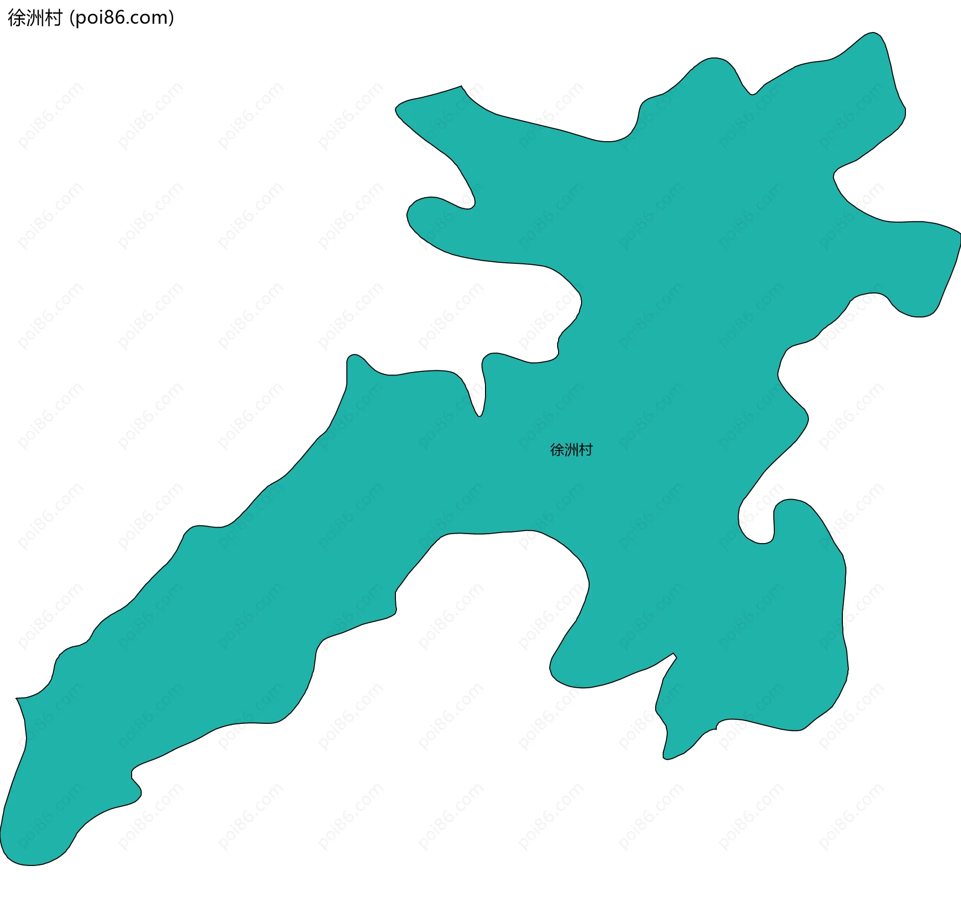 徐洲村边界地图