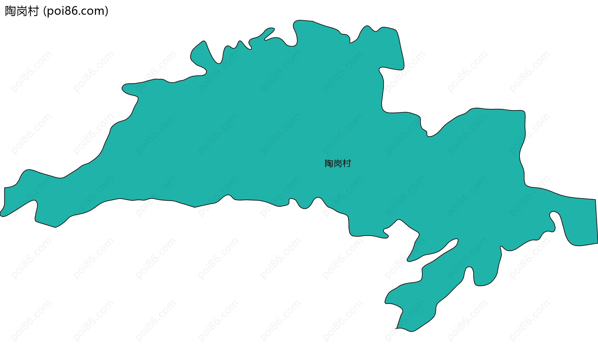 陶岗村边界地图