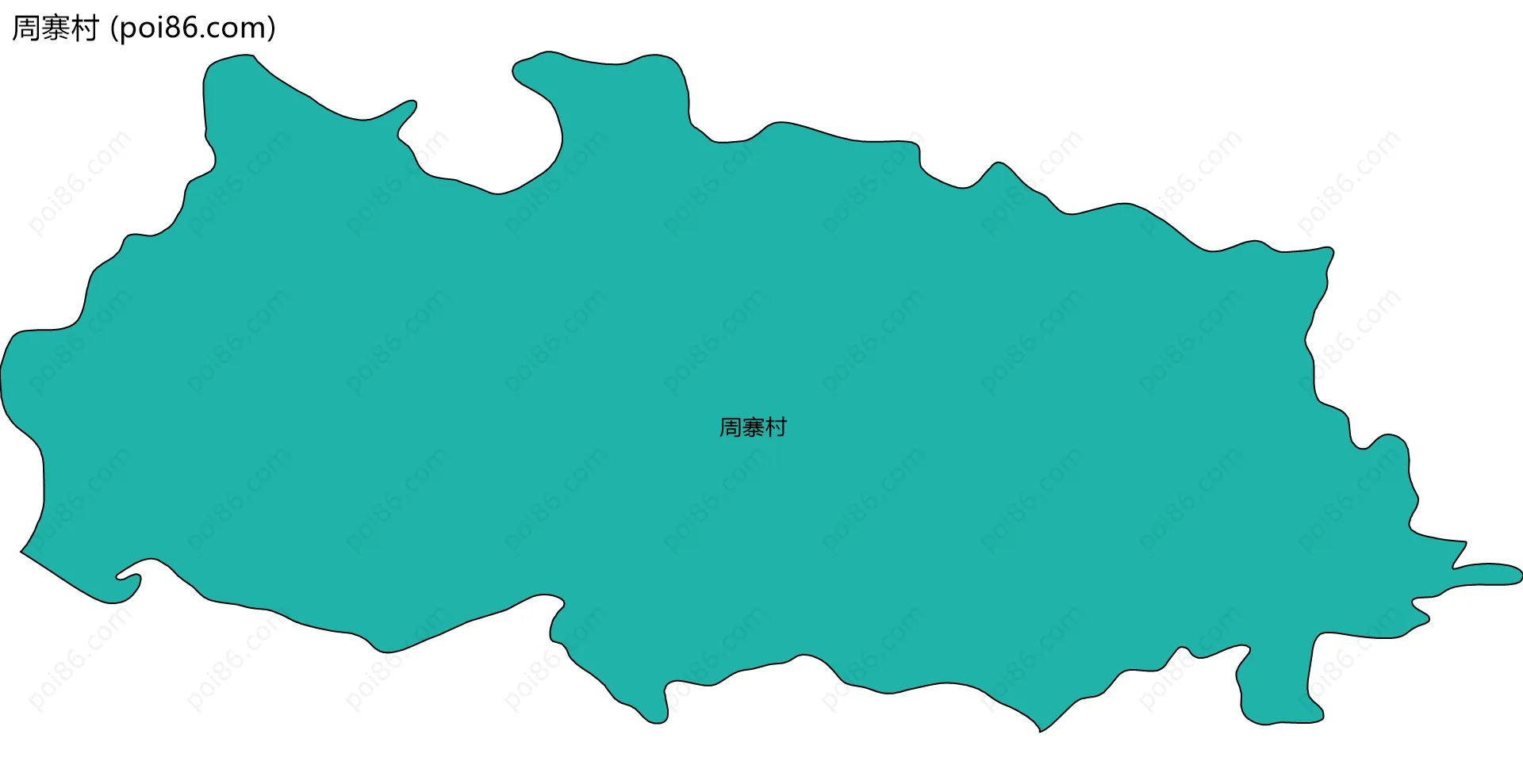 周寨村边界地图