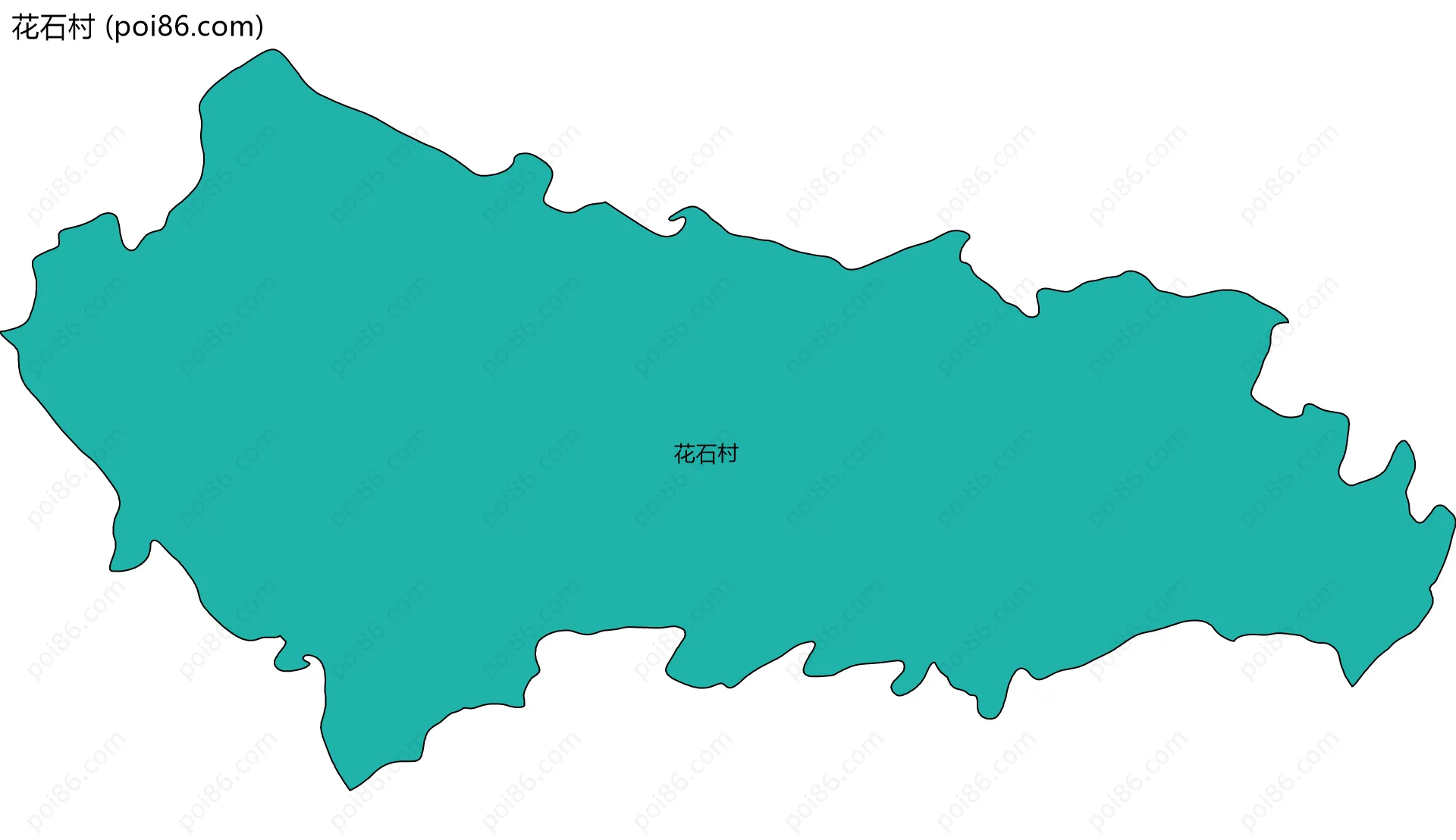 花石村边界地图