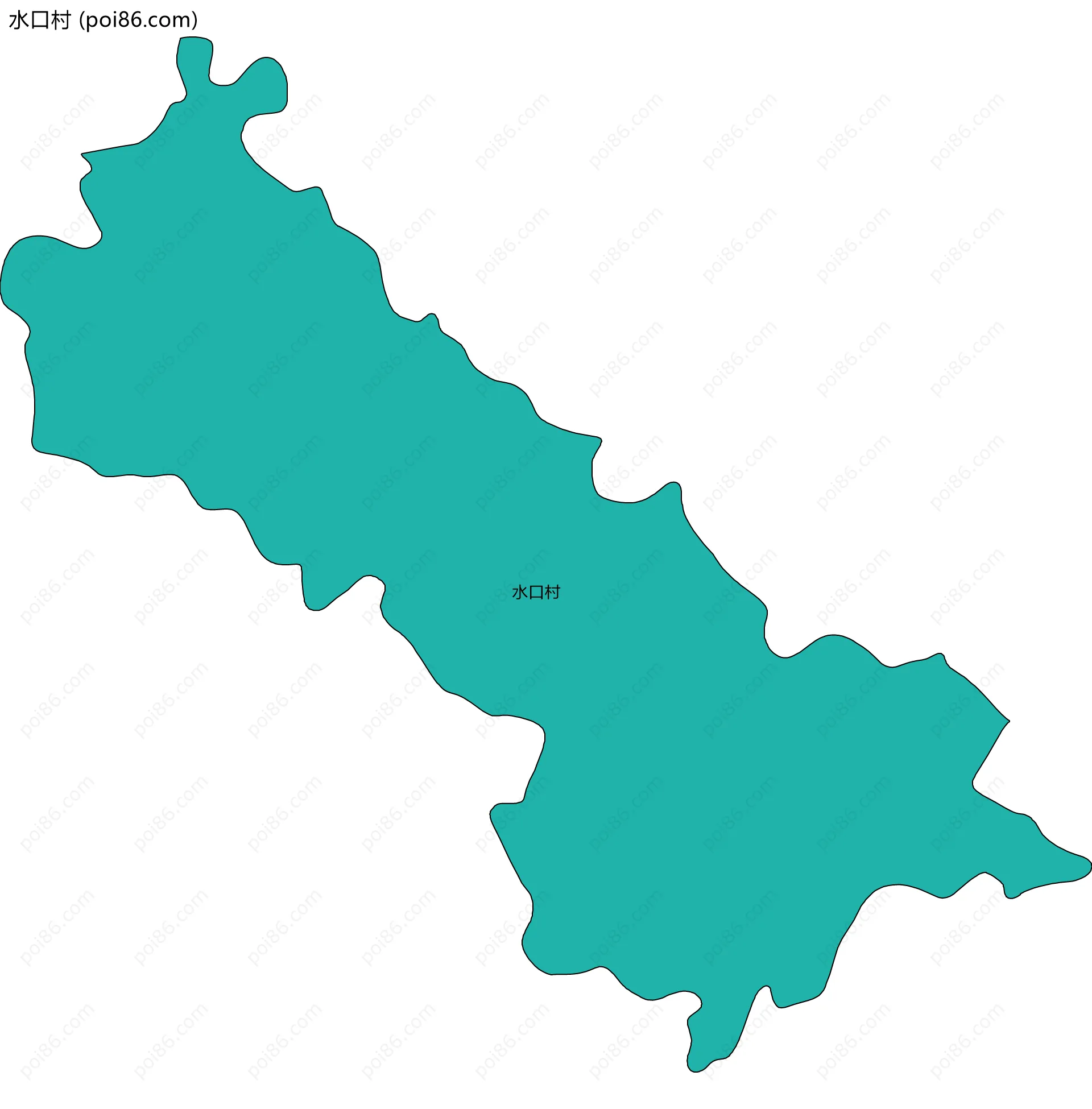 水口村边界地图