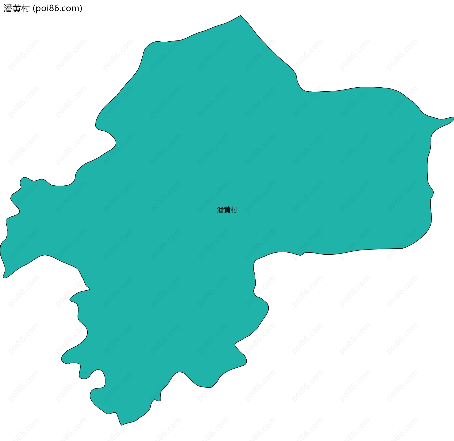 潘黄村边界地图
