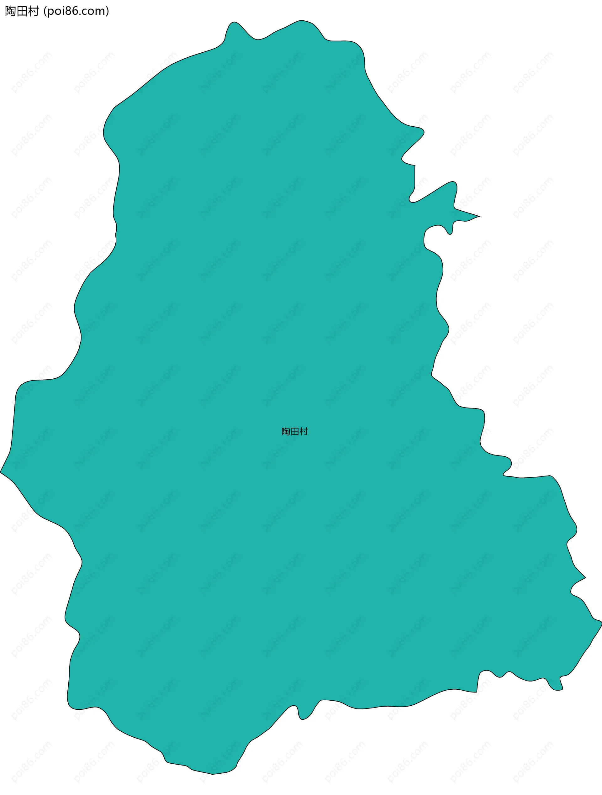 陶田村边界地图