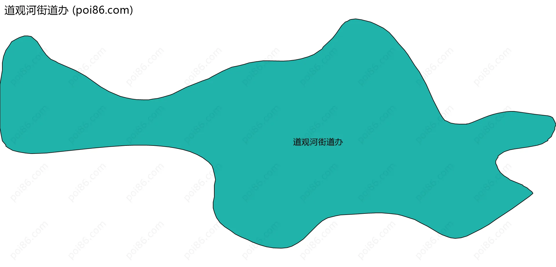 道观河街道办边界地图