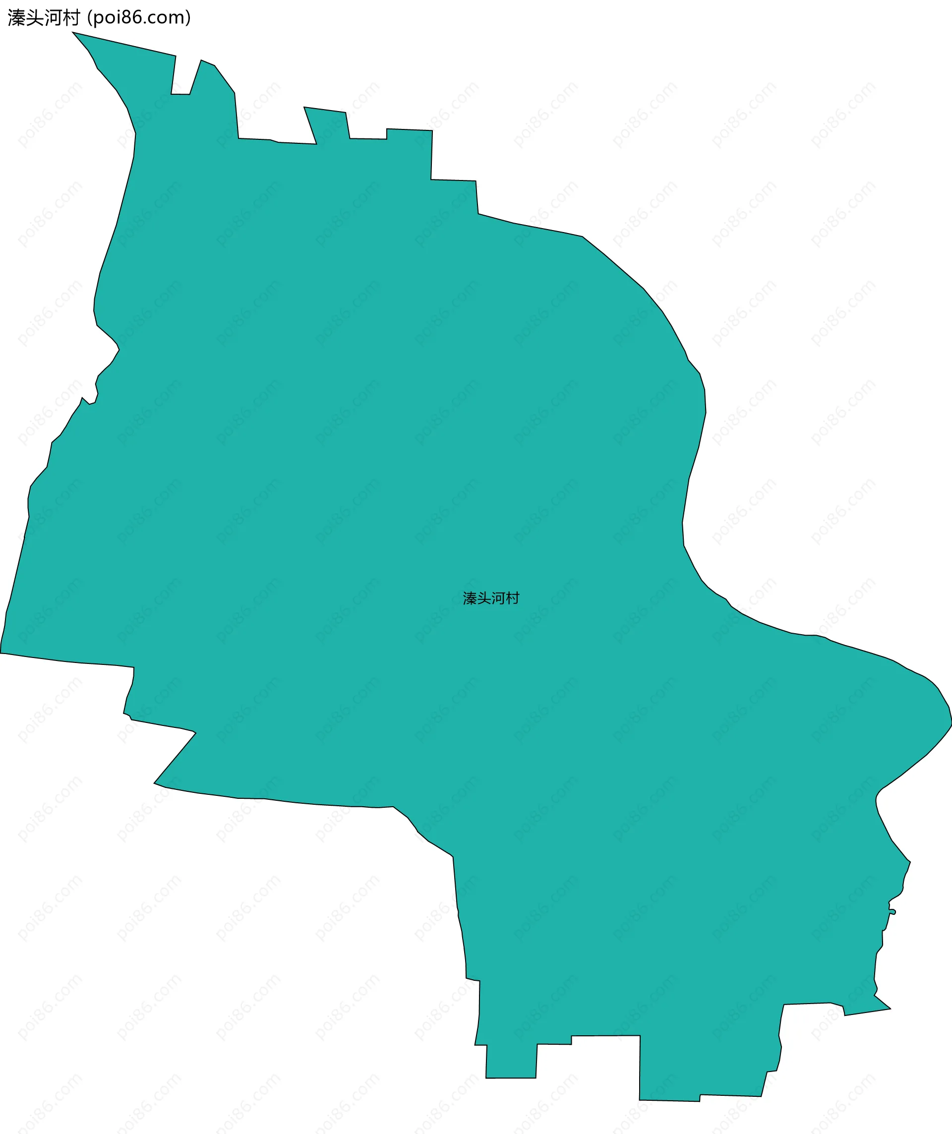 溱头河村边界地图