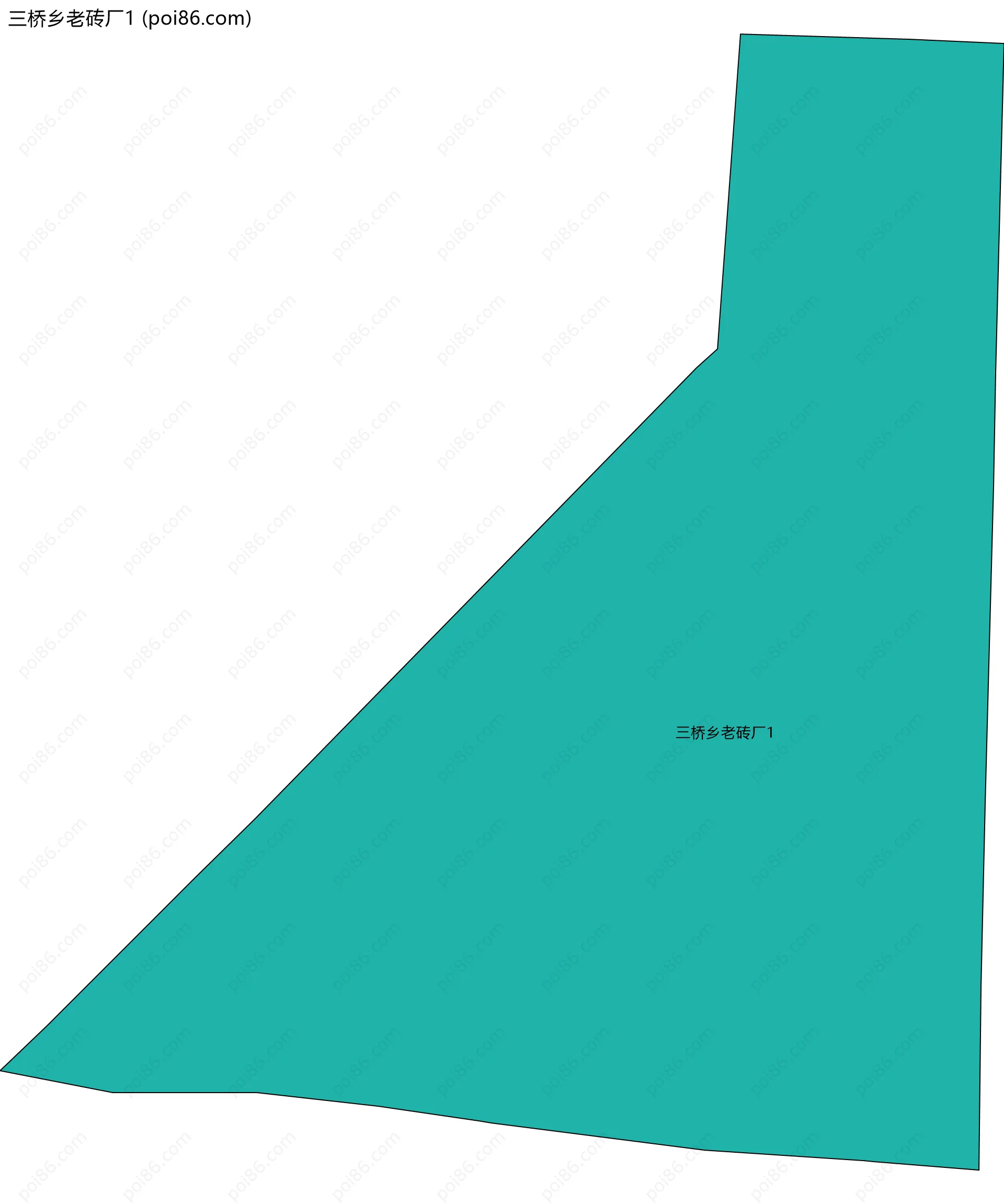 三桥乡老砖厂1边界地图