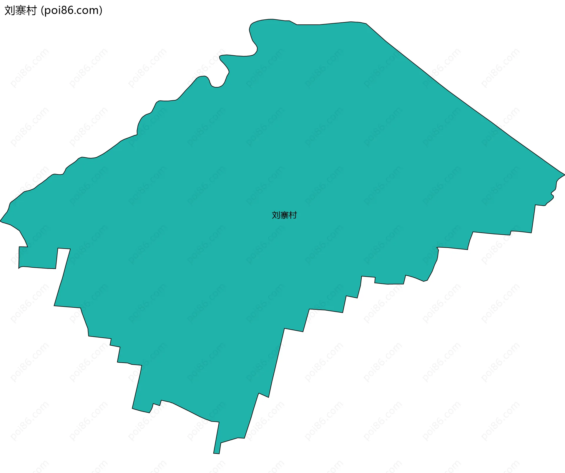 刘寨村边界地图