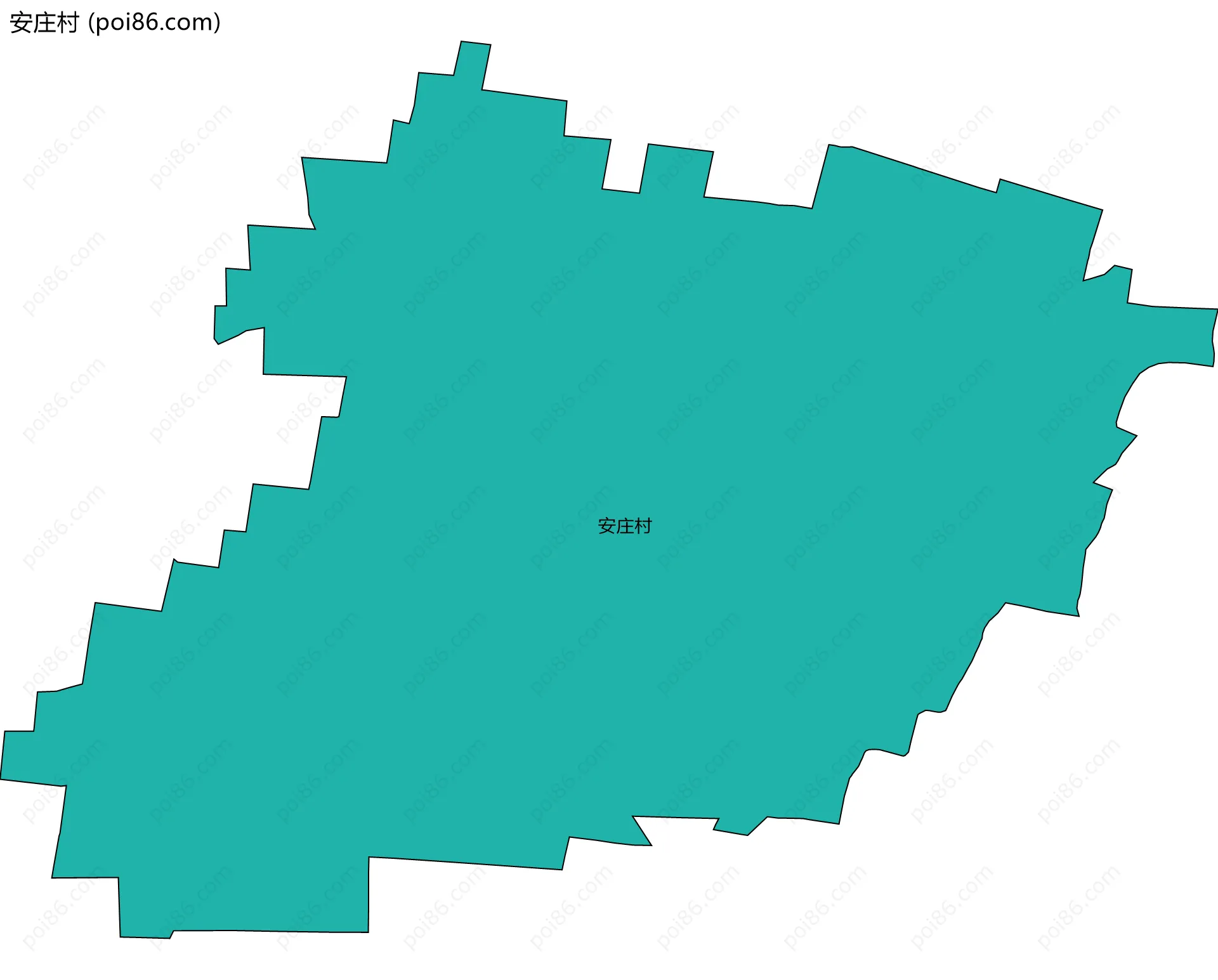 安庄村边界地图