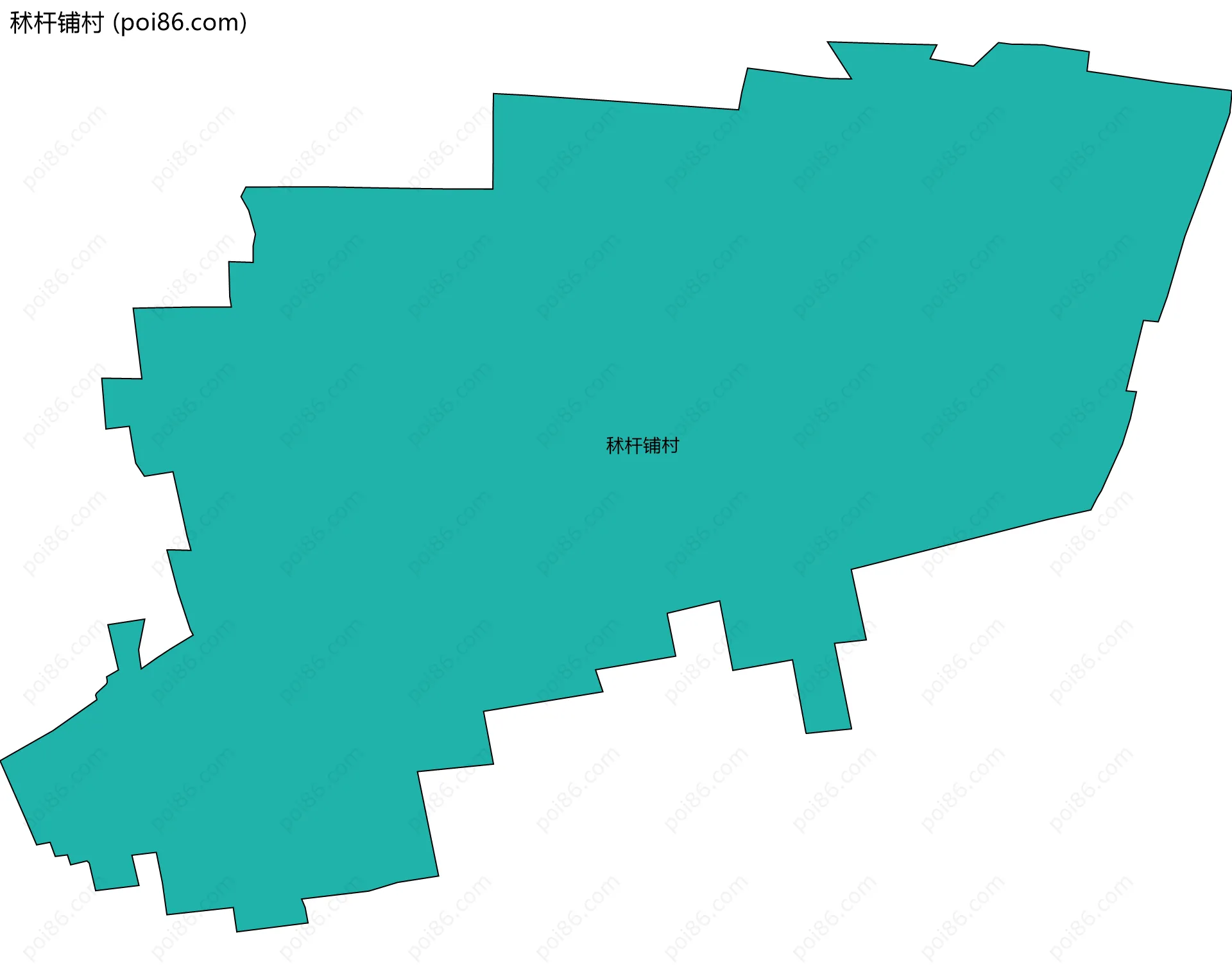 秫杆铺村边界地图