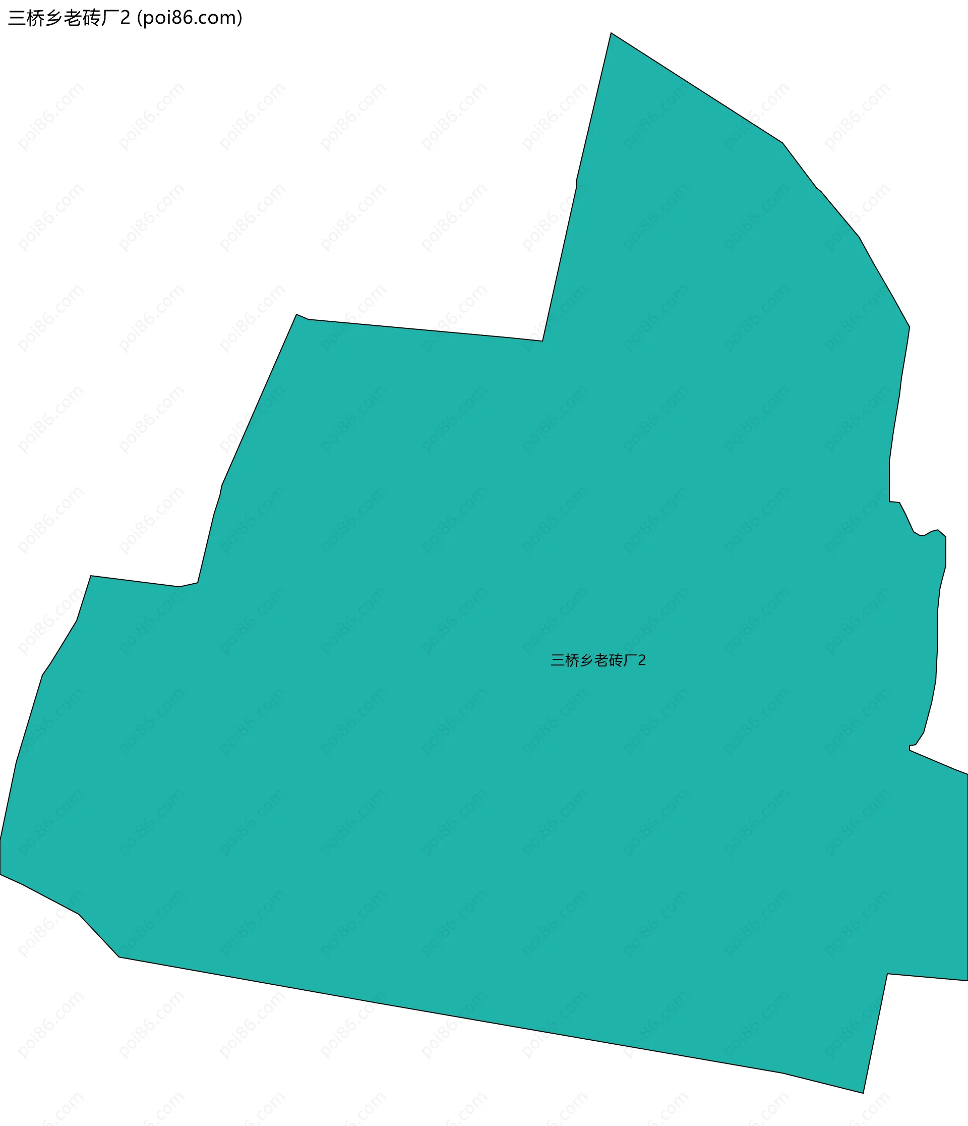 三桥乡老砖厂2边界地图