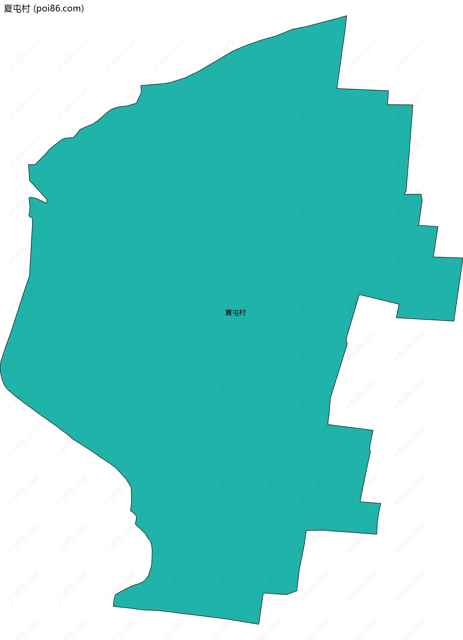 夏屯村边界地图