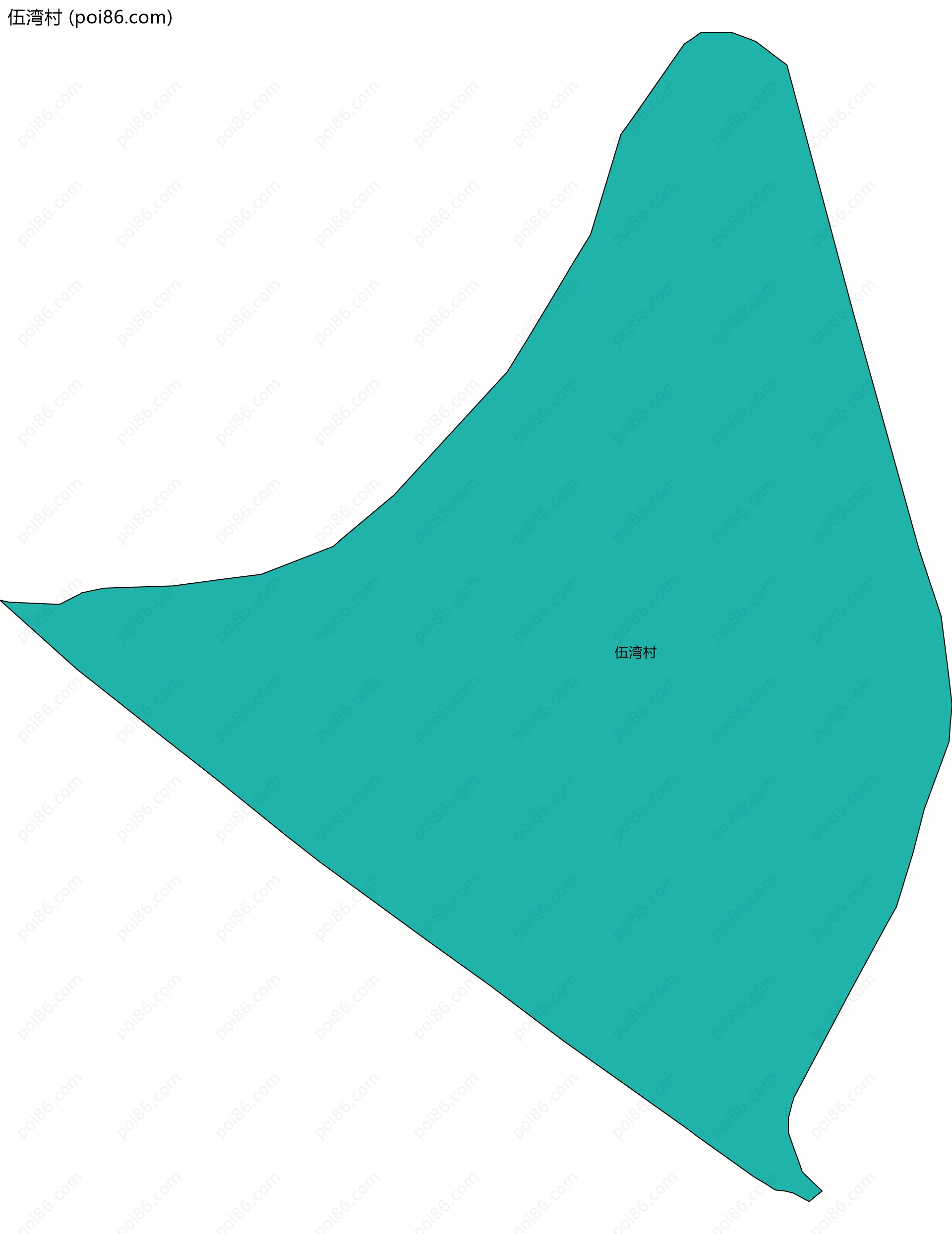 伍湾村边界地图