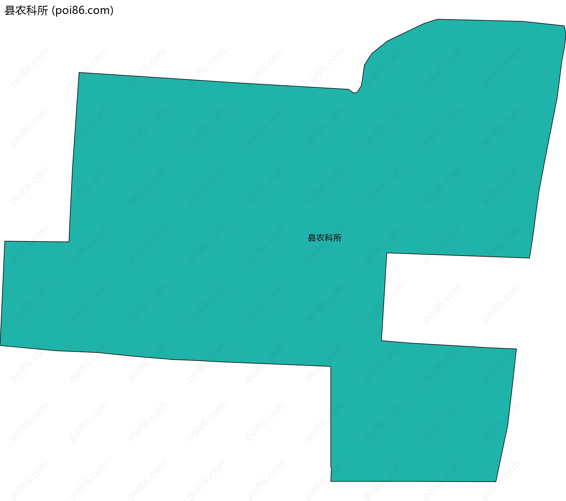 县农科所边界地图