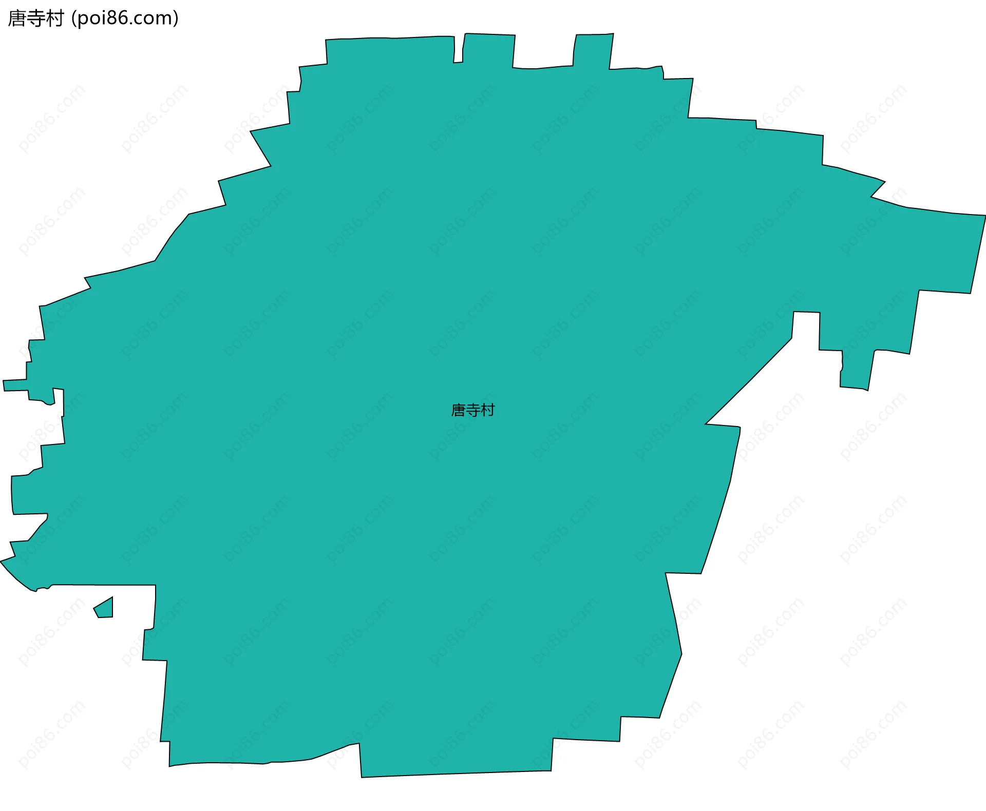 唐寺村边界地图