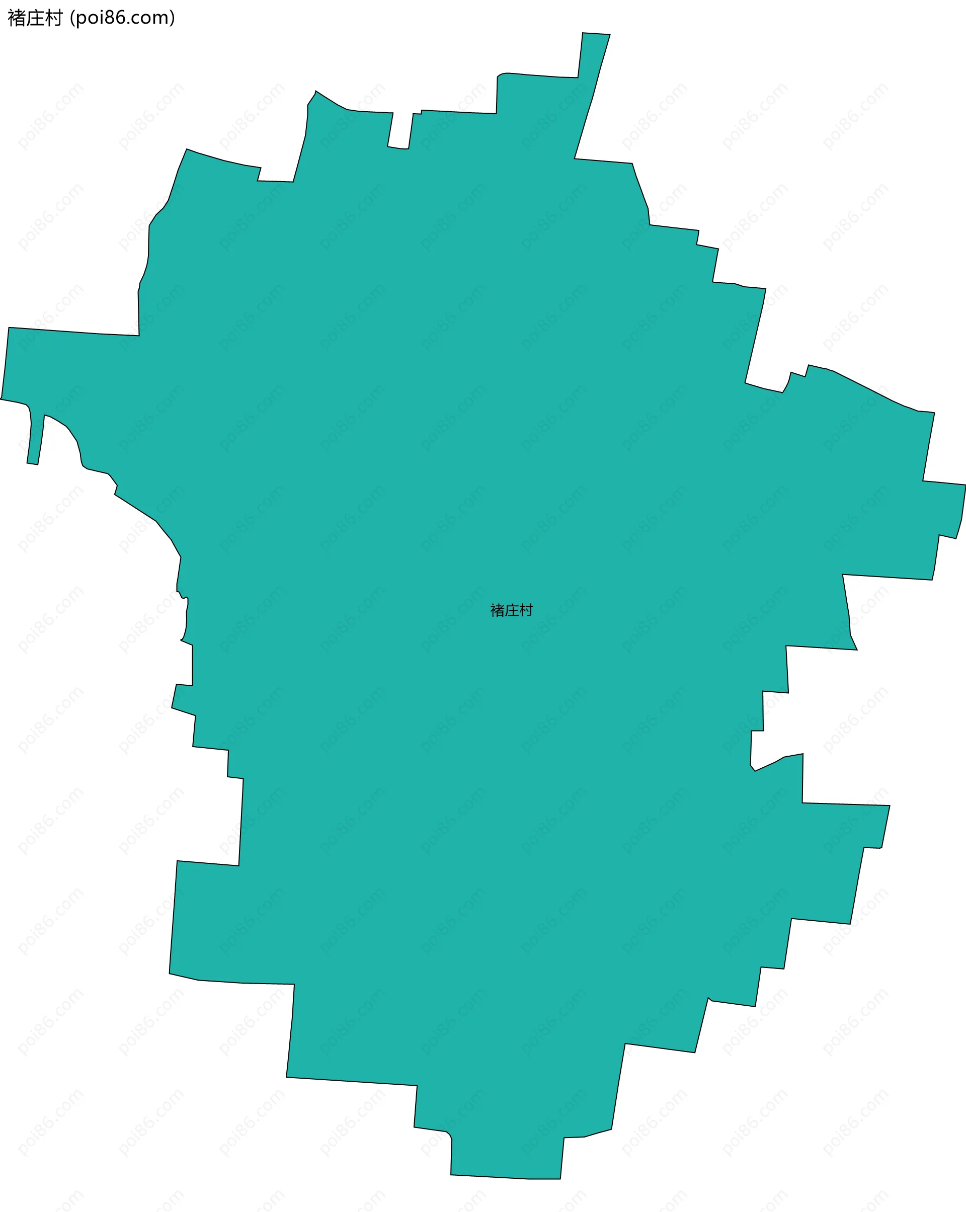 褚庄村边界地图