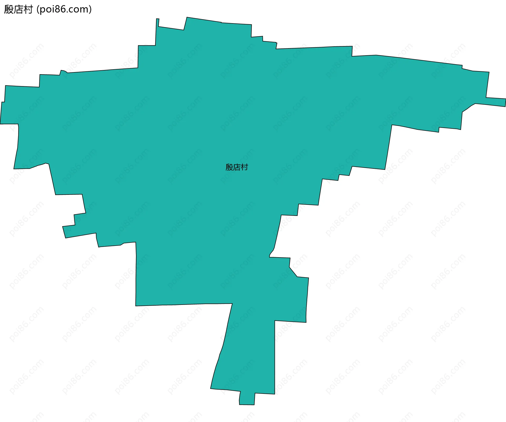 殷店村边界地图
