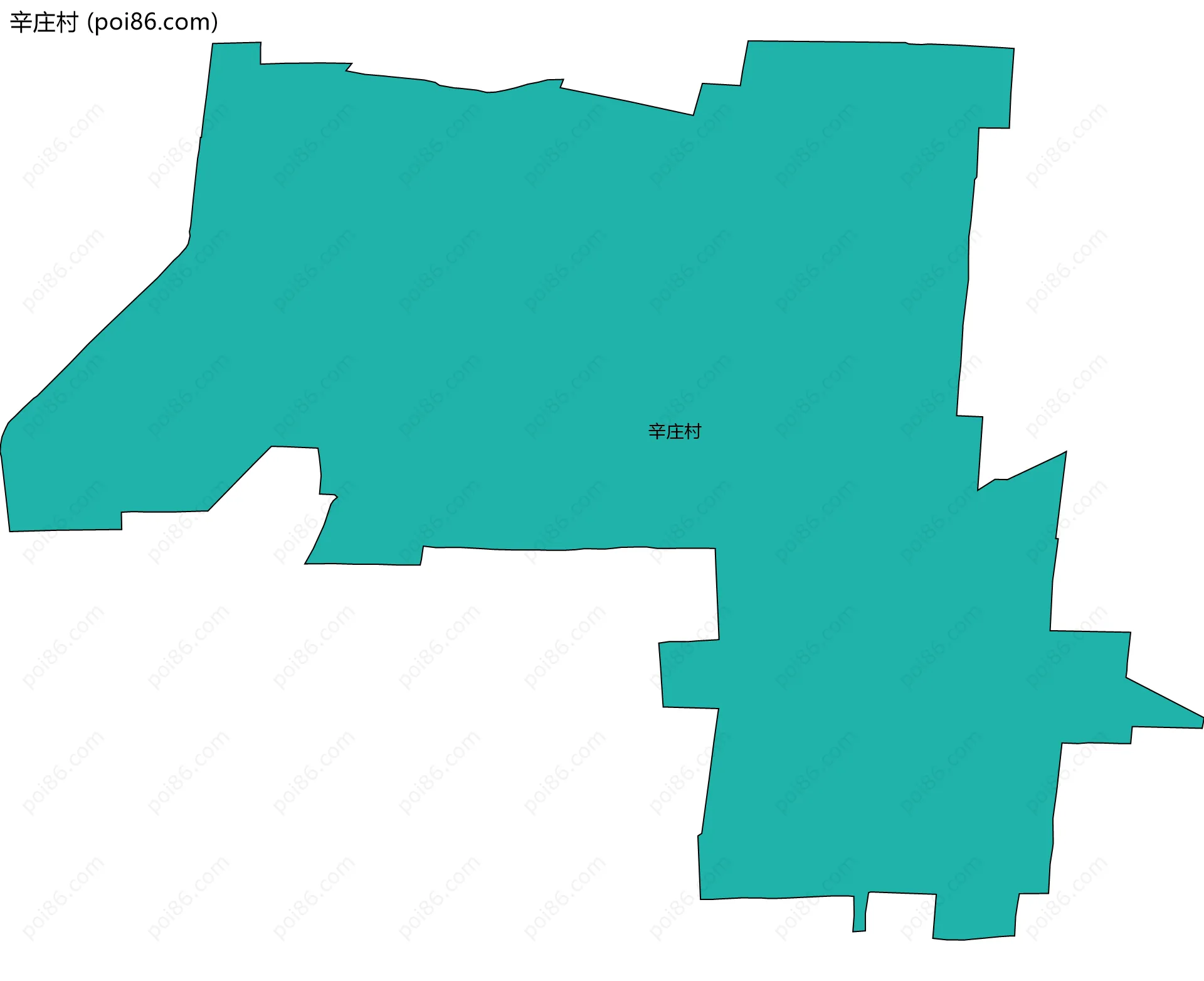 辛庄村边界地图