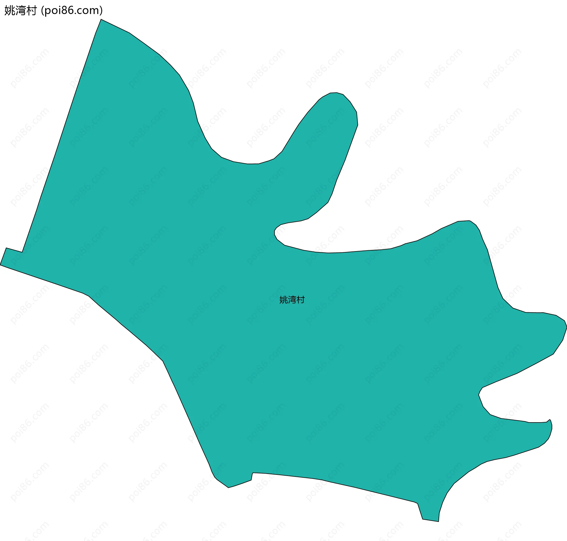 姚湾村边界地图