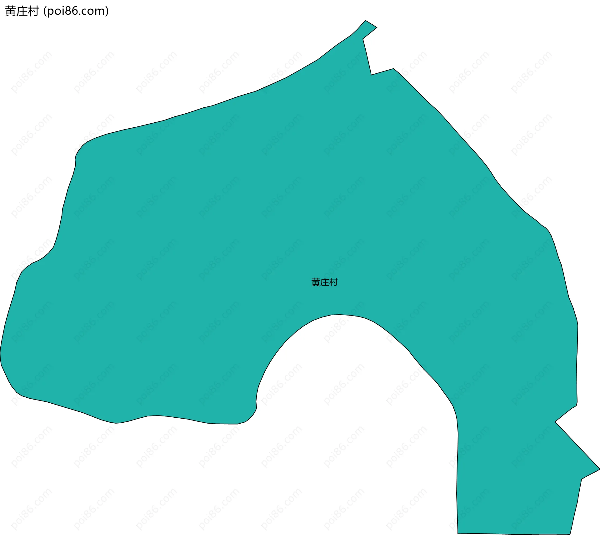 黄庄村边界地图