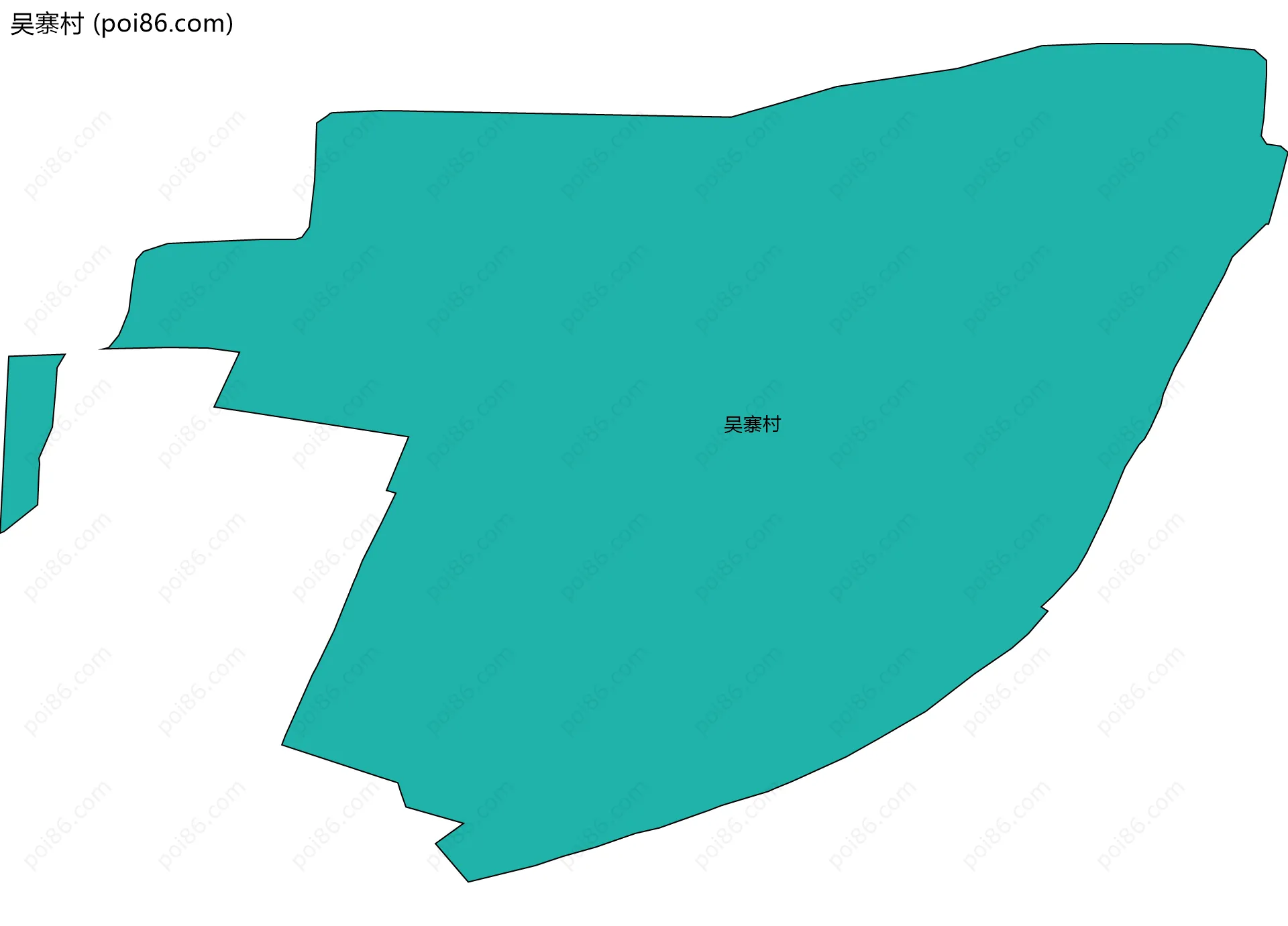 吴寨村边界地图