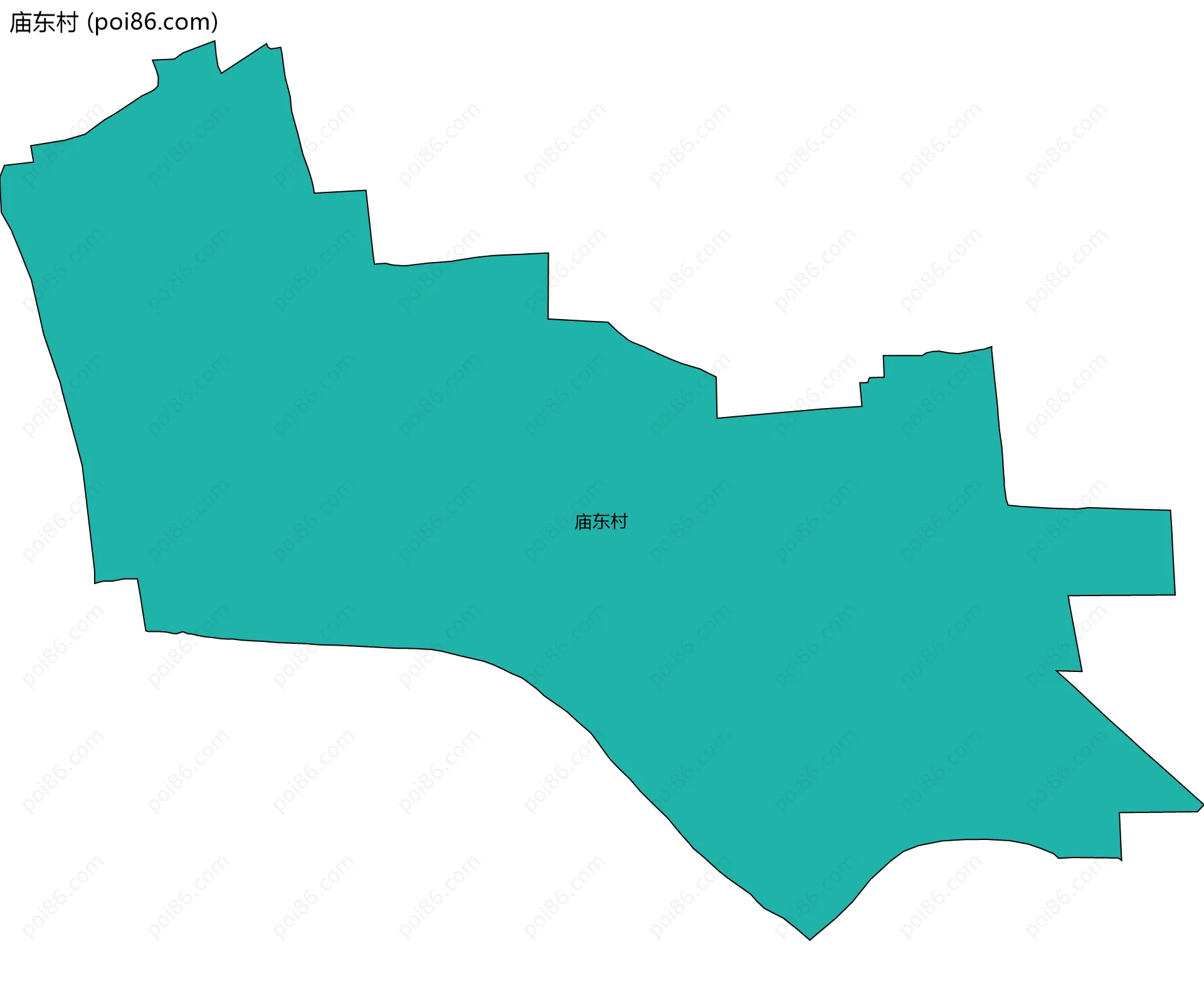 庙东村边界地图