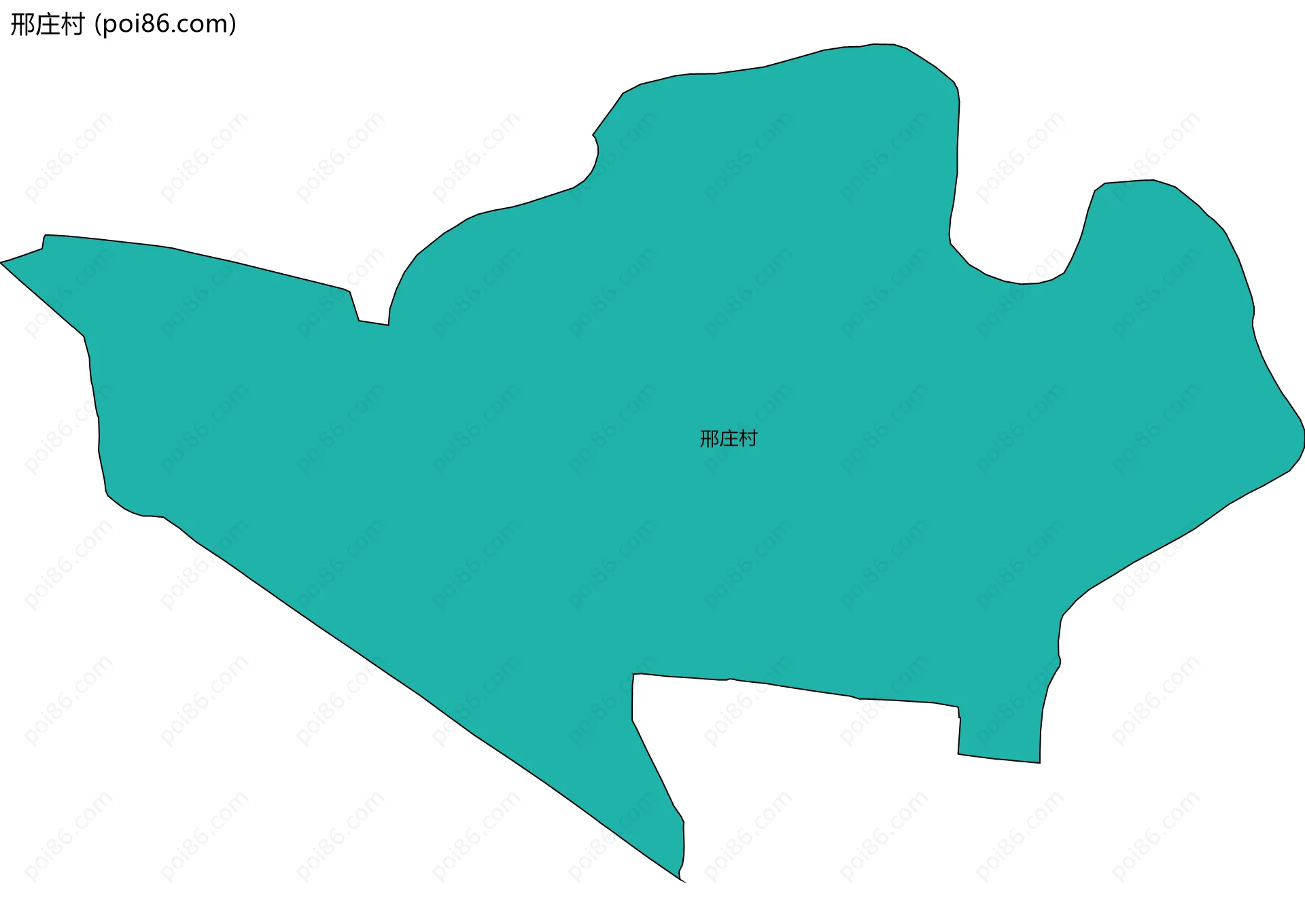 邢庄村边界地图