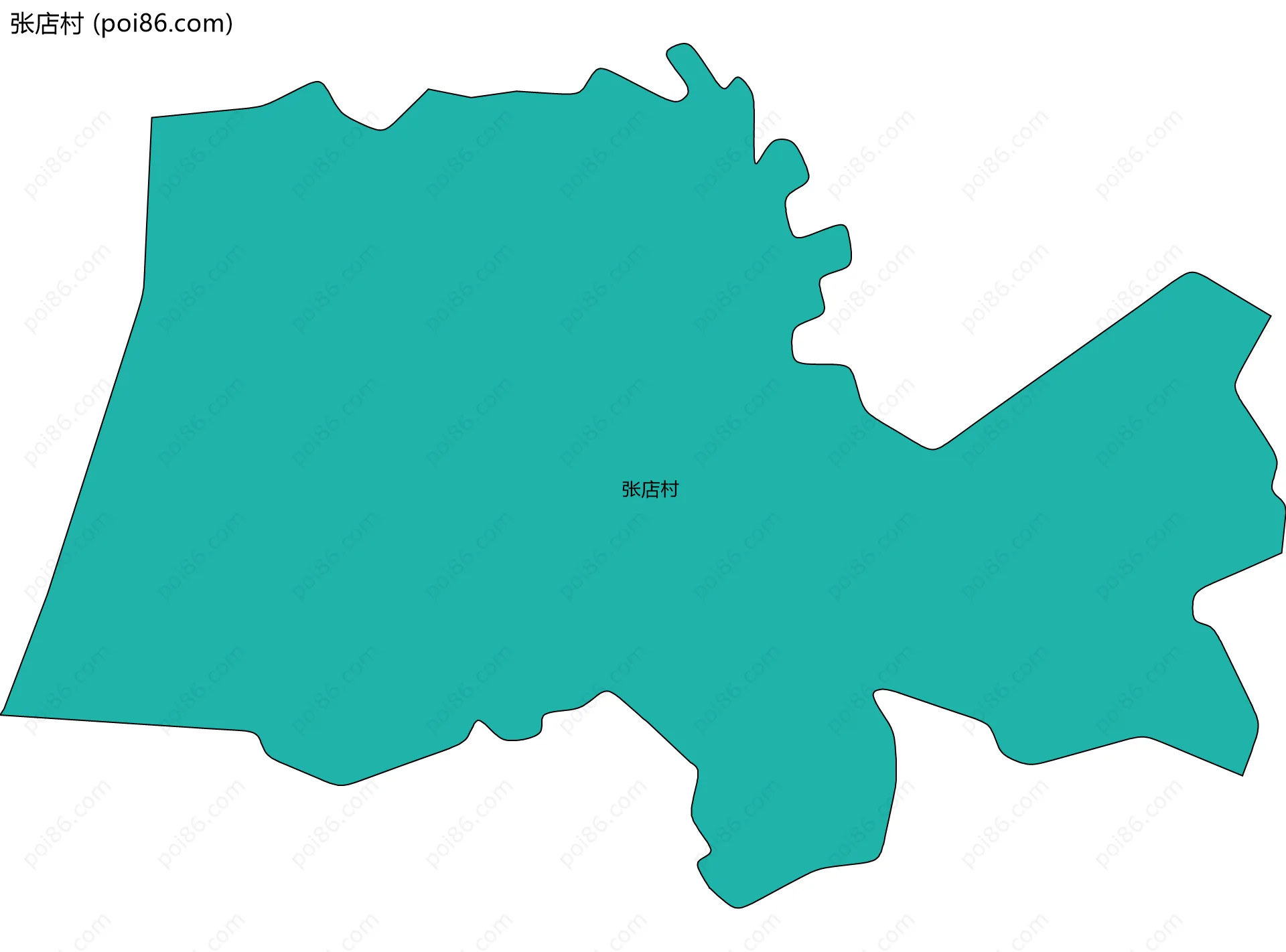 张店村边界地图
