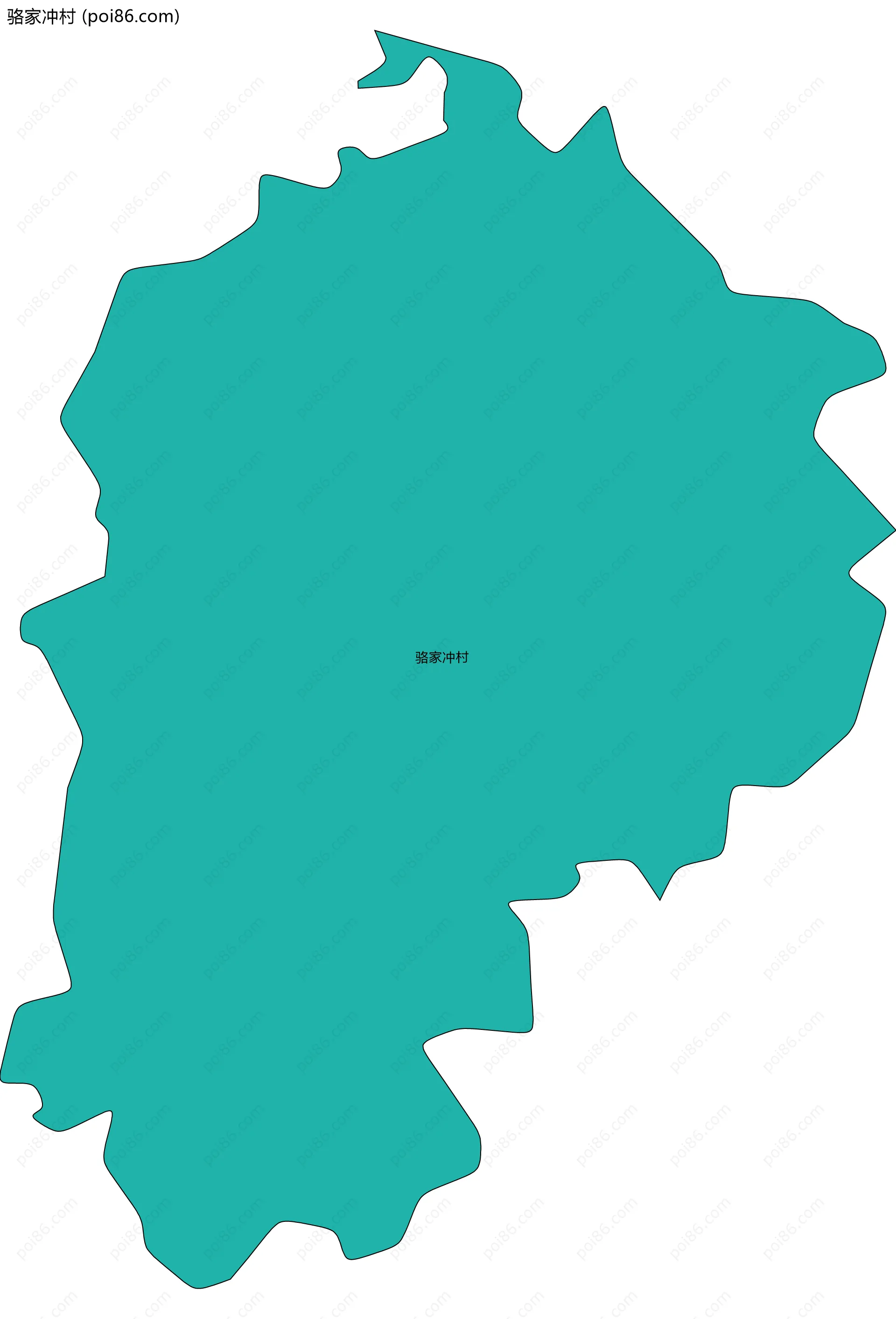 骆家冲村边界地图