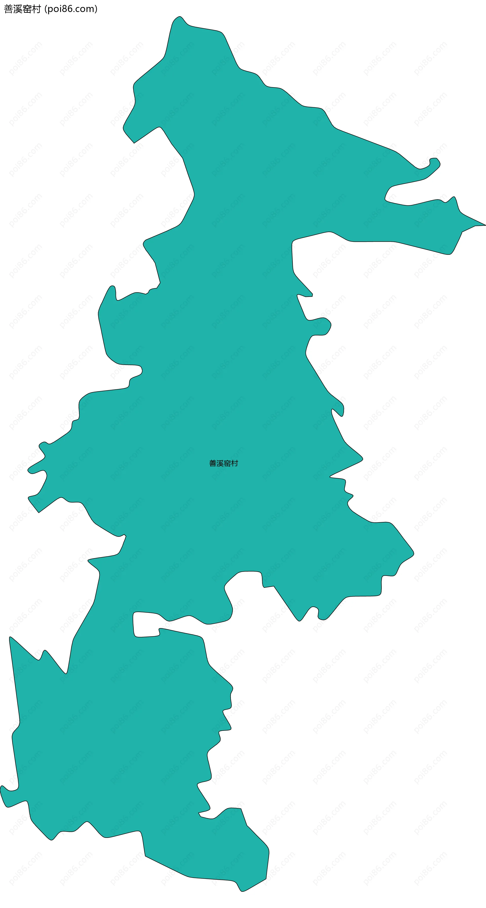 善溪窑村边界地图