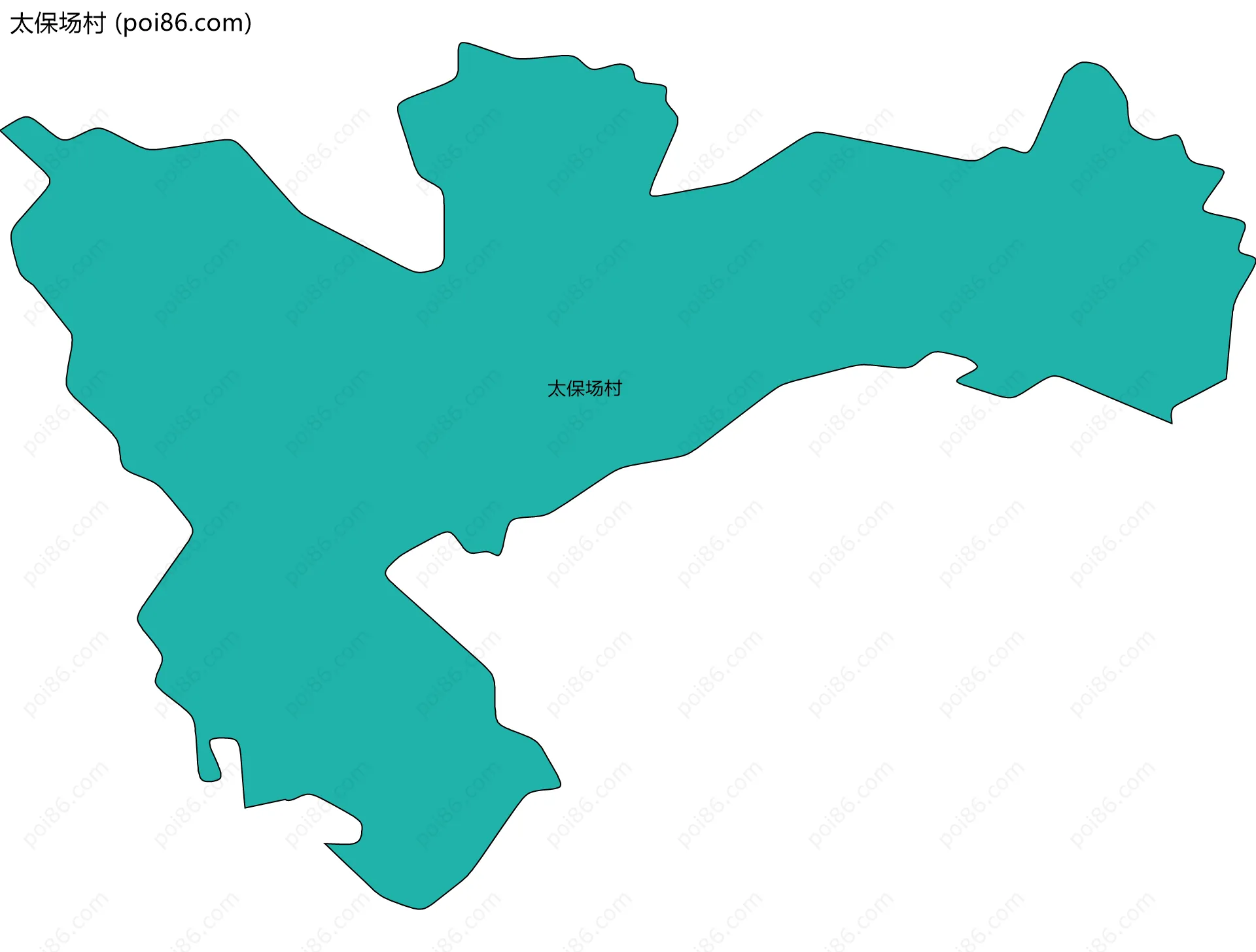 太保场村边界地图
