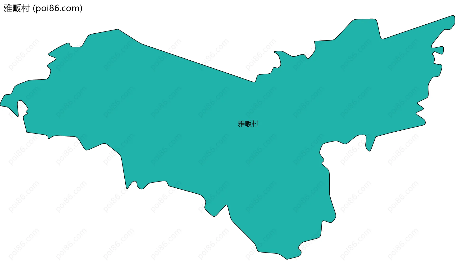 雅畈村边界地图