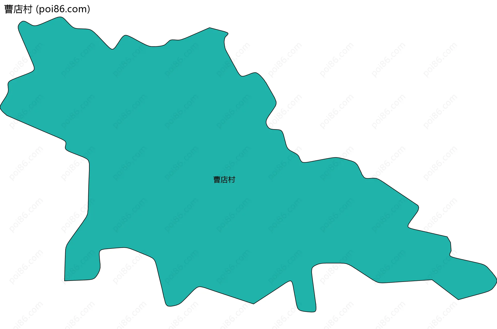 曹店村边界地图
