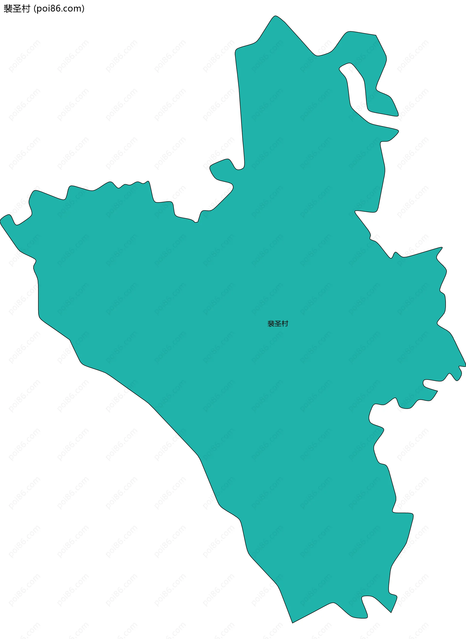 裴圣村边界地图