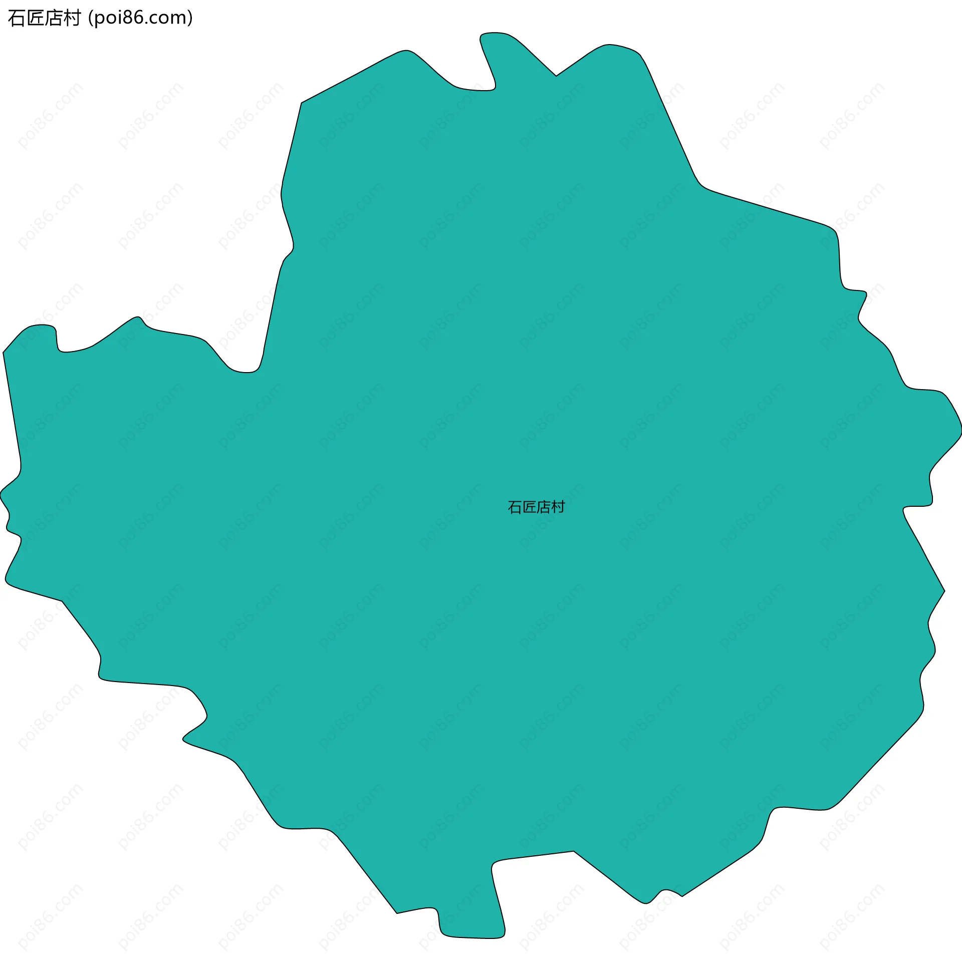 石匠店村边界地图