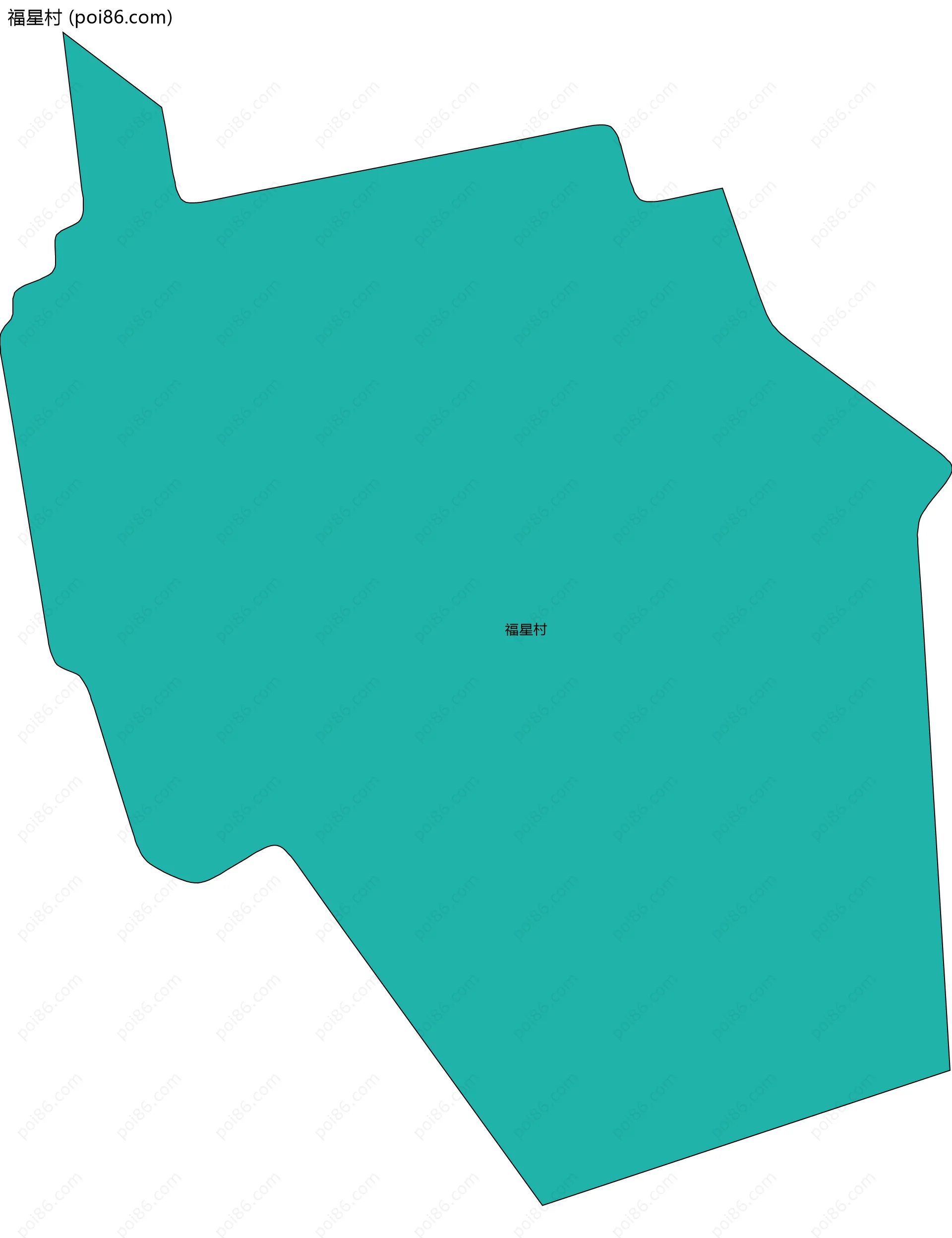 福星村边界地图