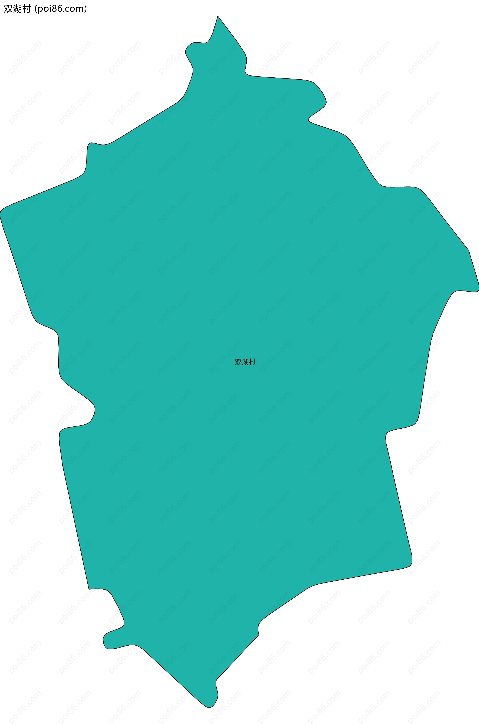 双湖村边界地图