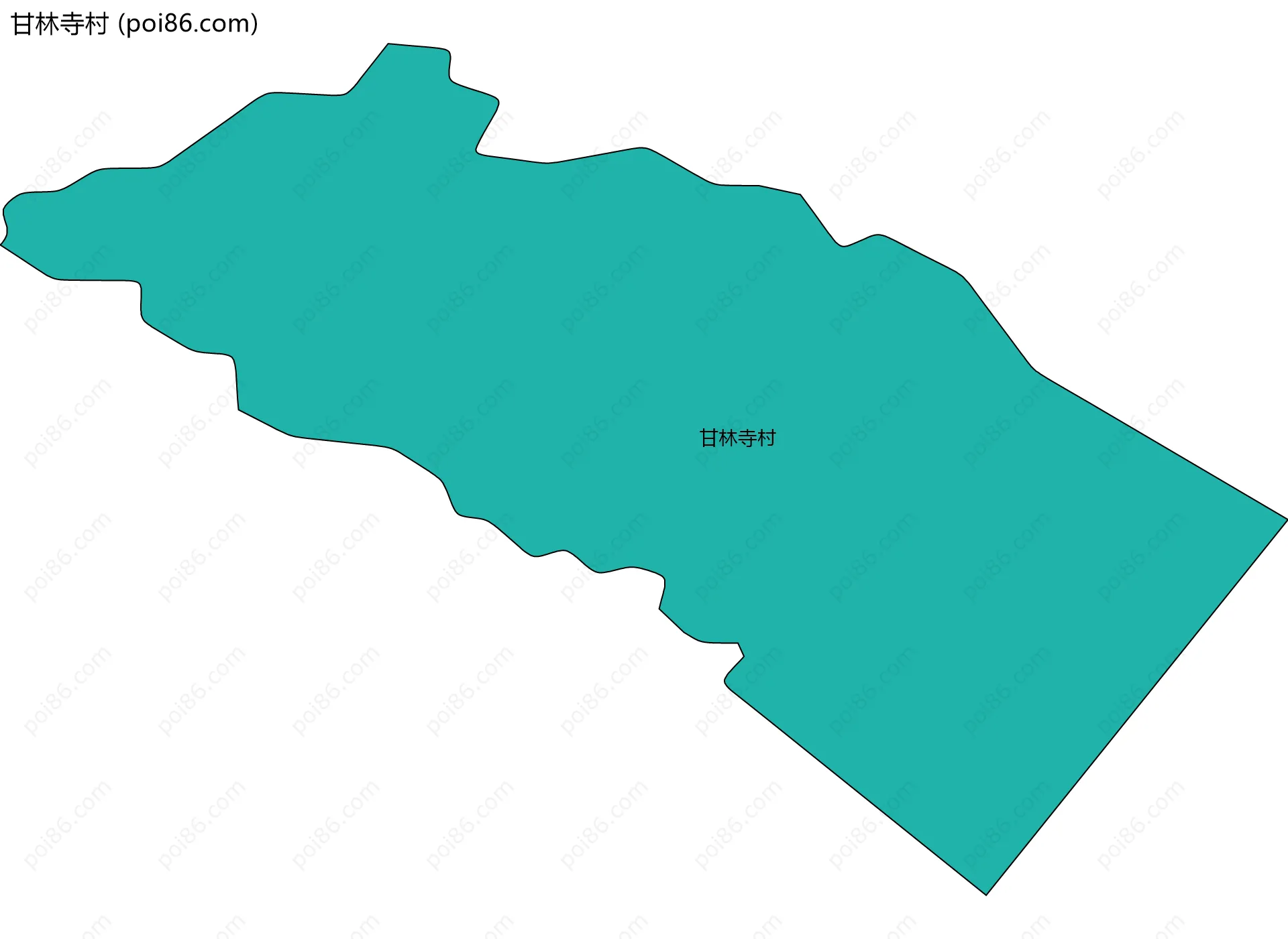 甘林寺村边界地图