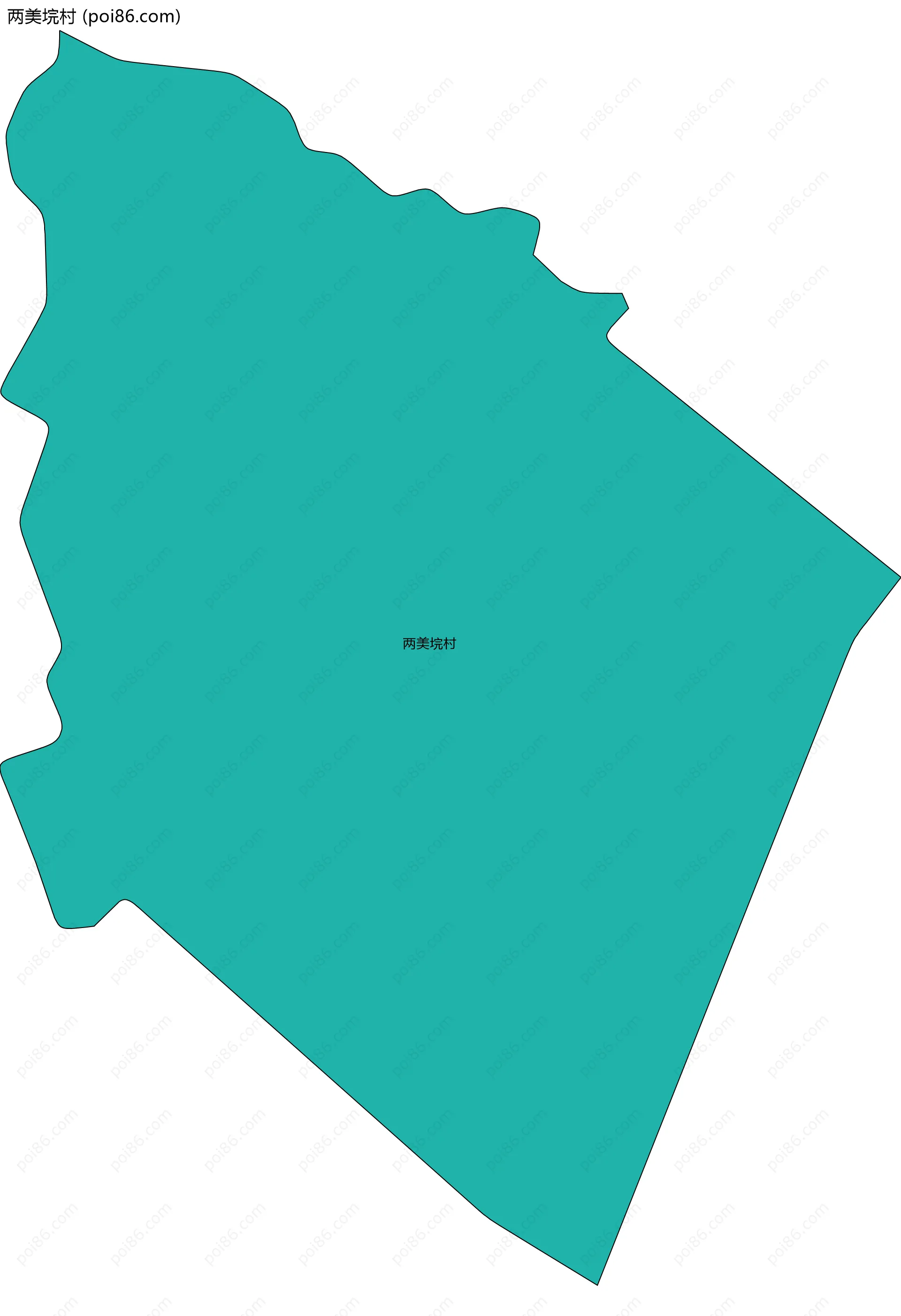 两美垸村边界地图