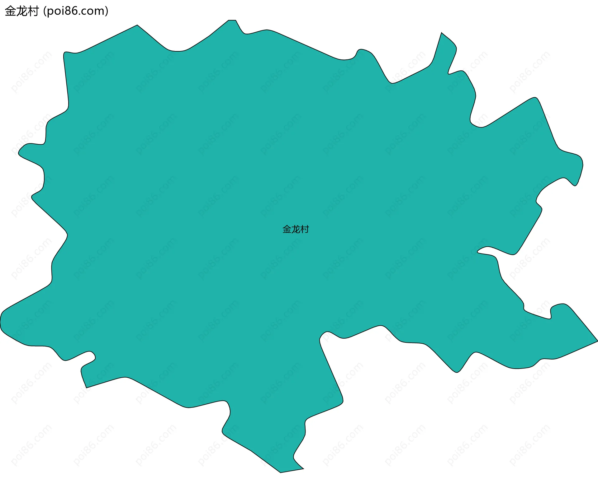 金龙村边界地图