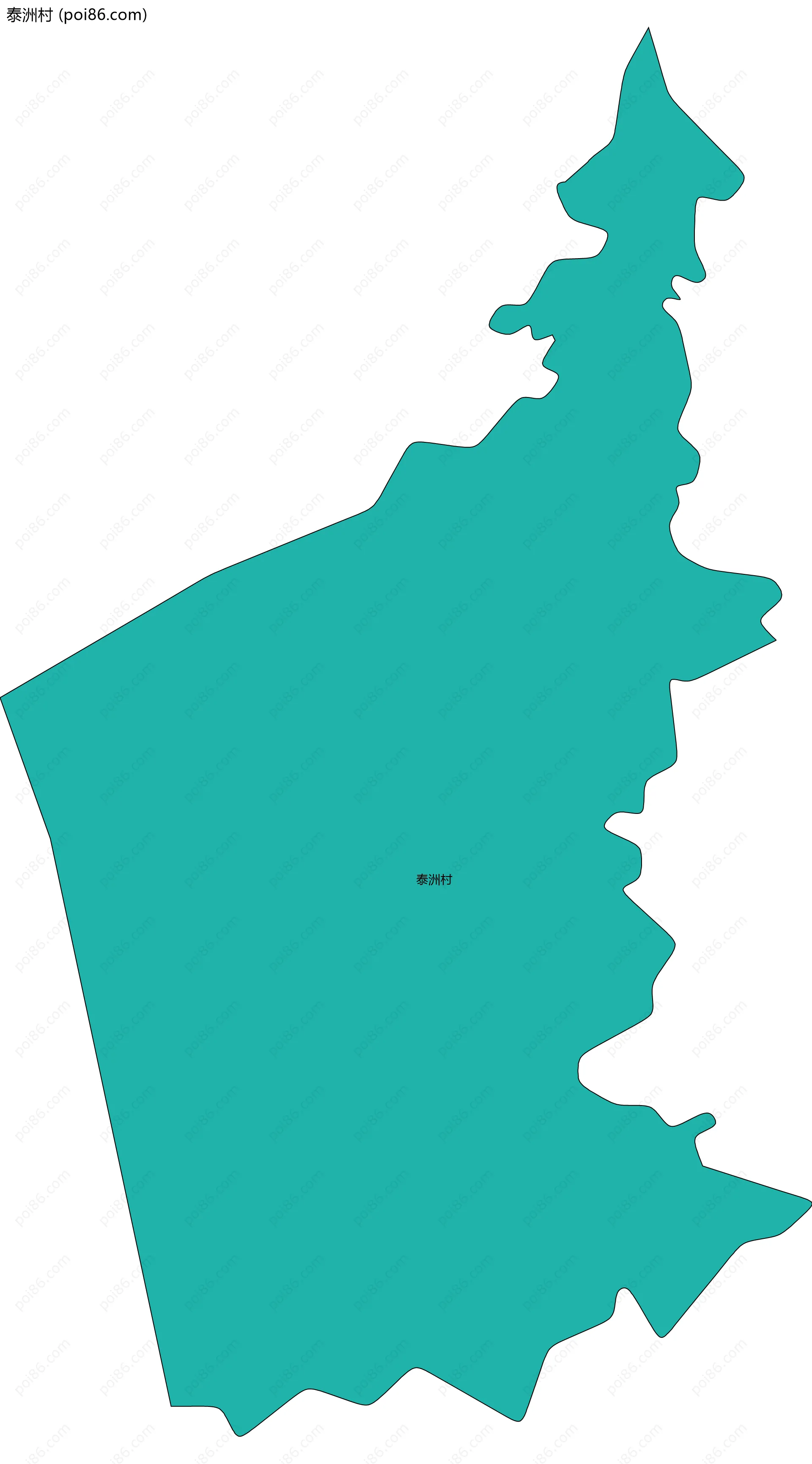 泰洲村边界地图