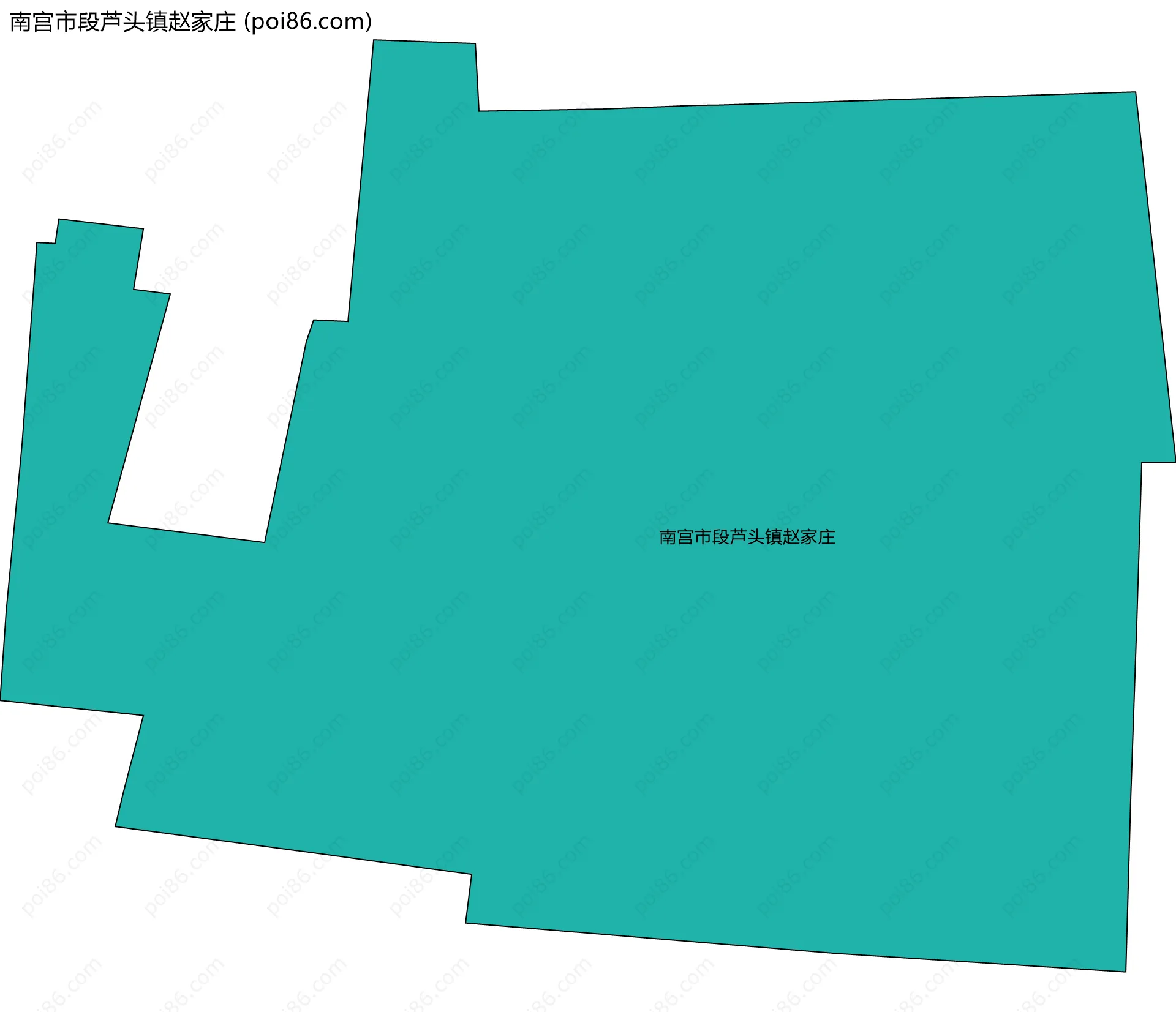南宫市段芦头镇赵家庄边界地图
