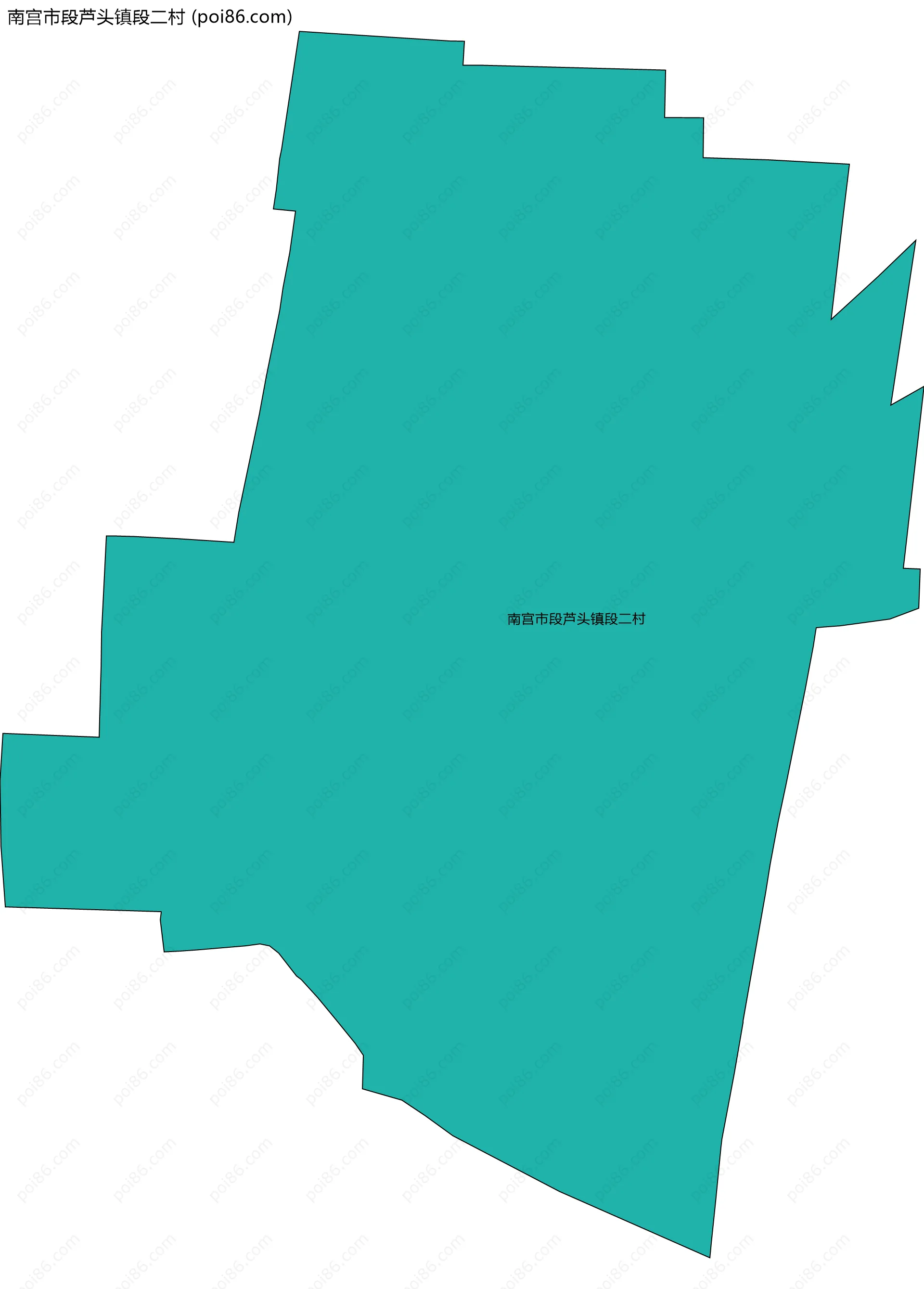 南宫市段芦头镇段二村边界地图