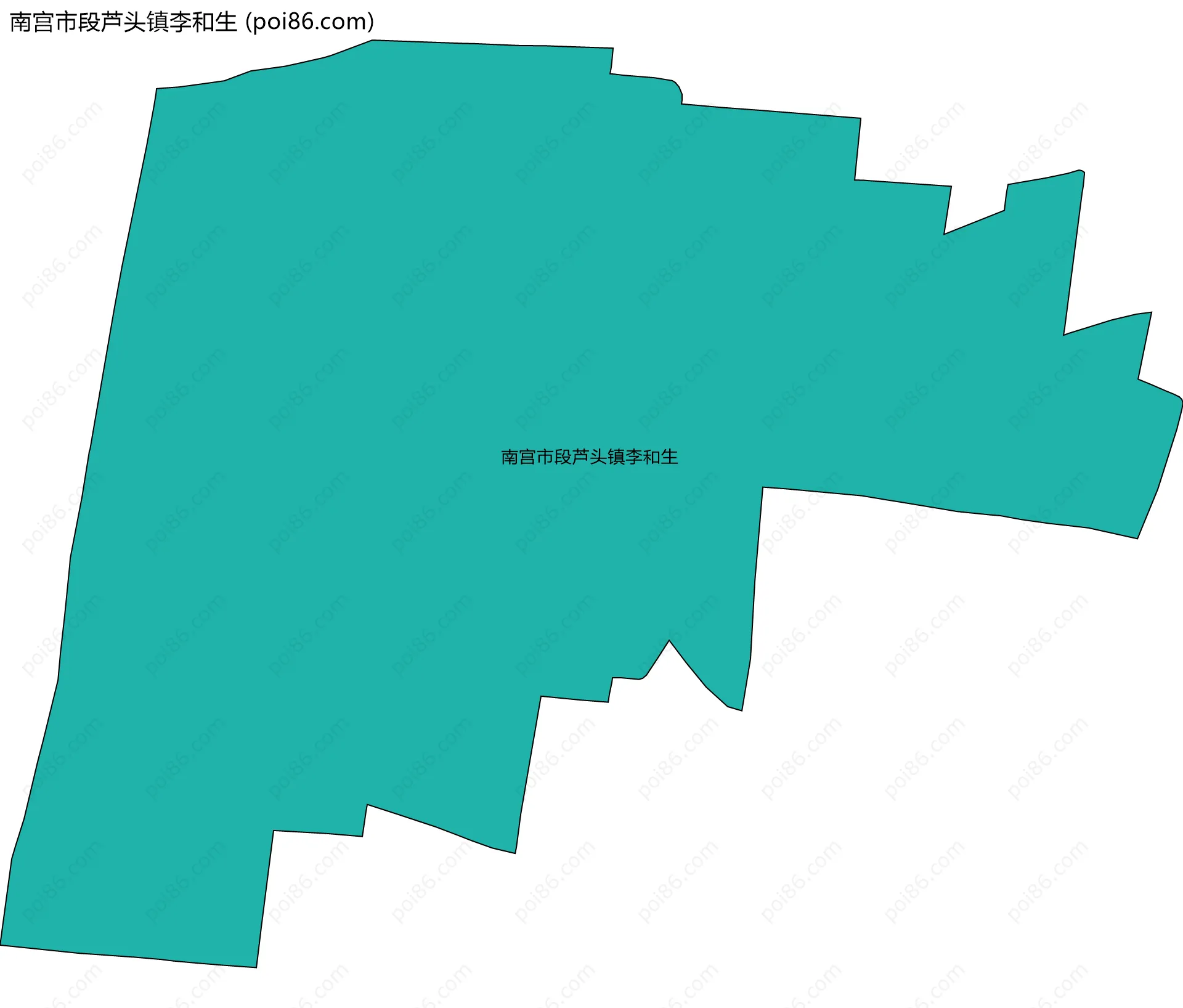 南宫市段芦头镇李和生边界地图