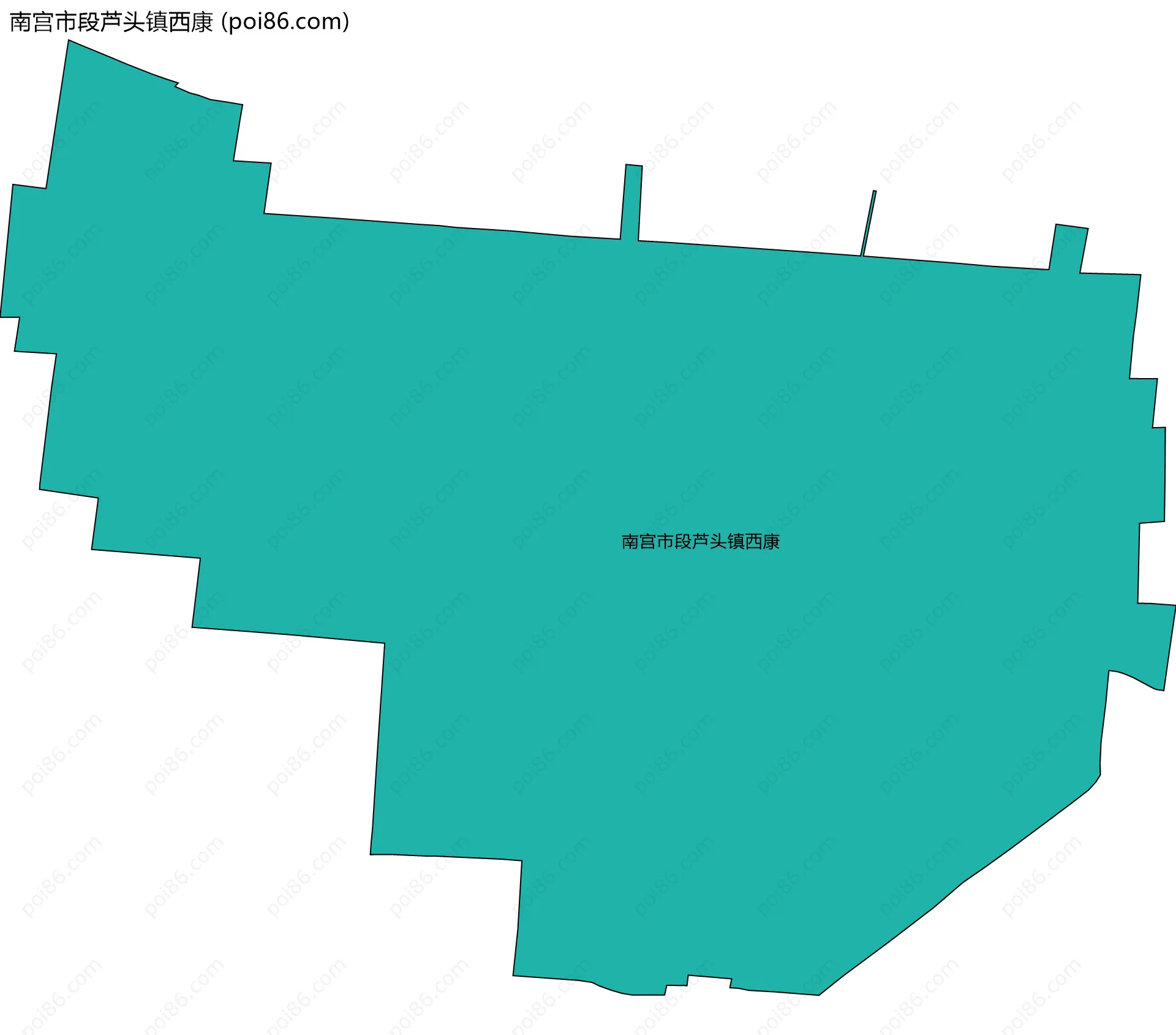 南宫市段芦头镇西康边界地图